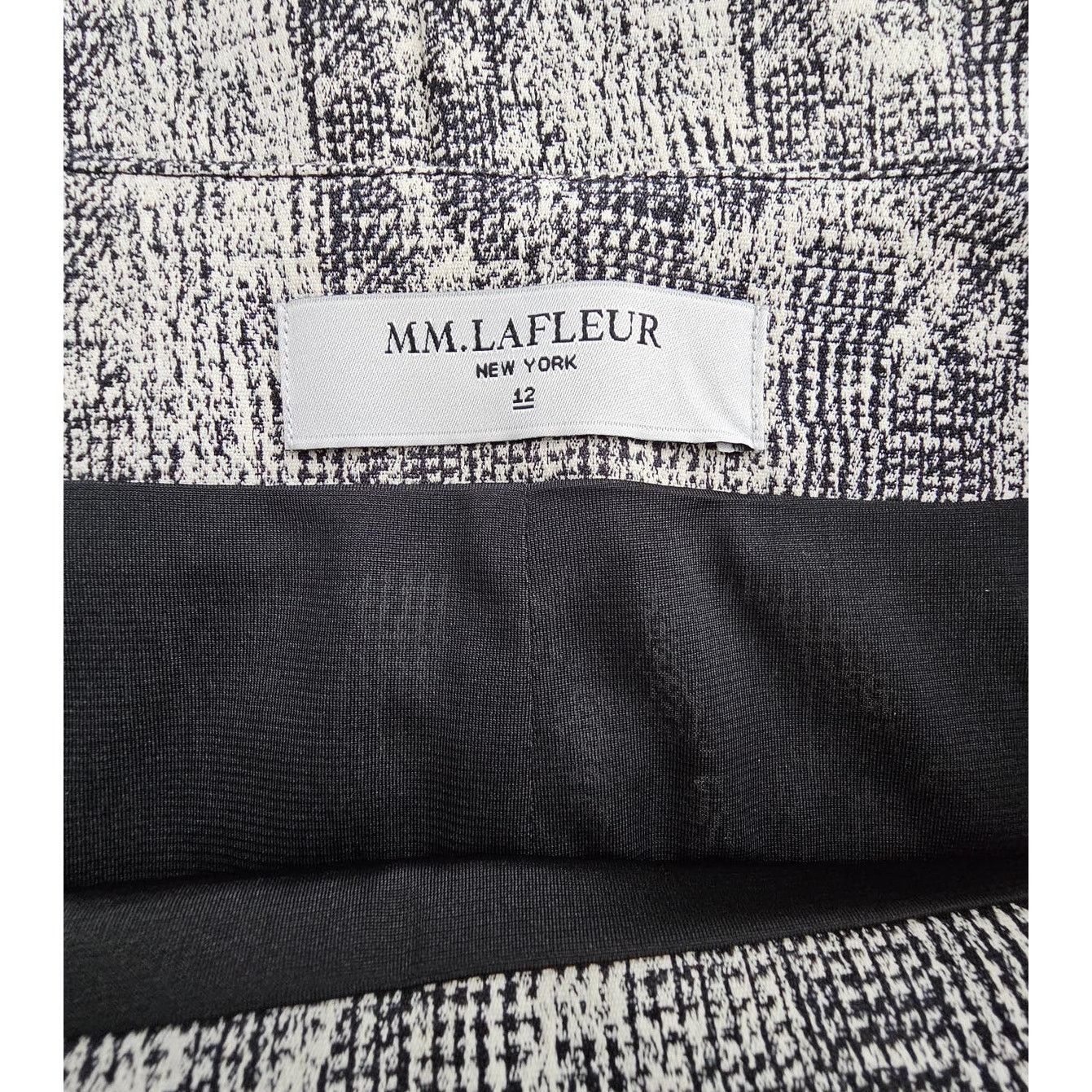& Other Stories MM. LAFLEUR Black/Cream Pencil Crackle Noho Skirt 12 Size 34" / US 12 / IT 48 - 10 Thumbnail