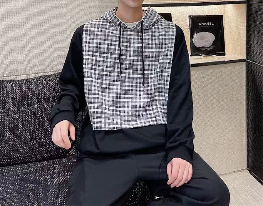 Plaid Two Tone Hoodie