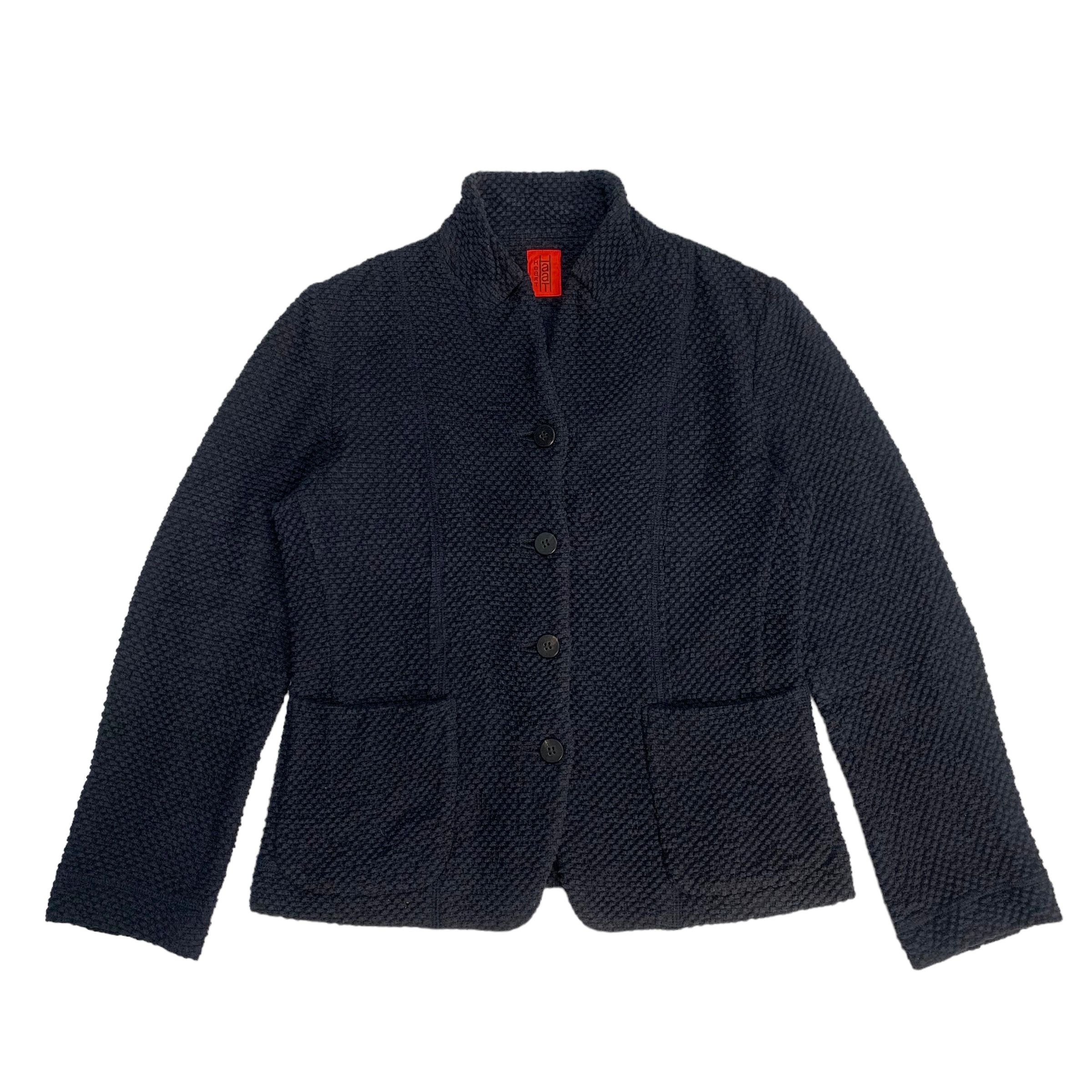image of Issey Miyake Heart Haat Jacket in Navy, Women's (Size Medium)
