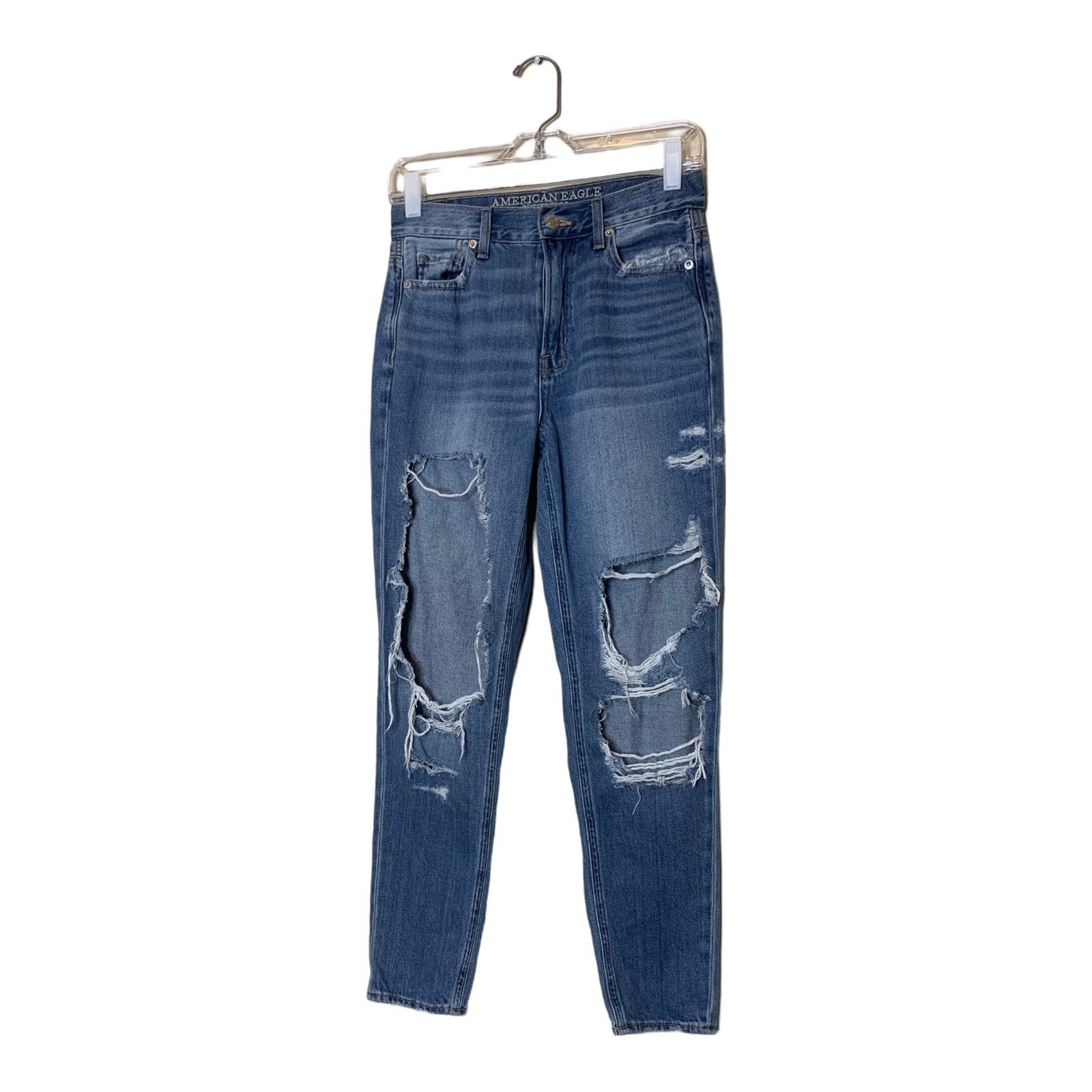 American Eagle Outfitters American Eagle distressed mom jeans size 0 Size 25" / US 0 / IT 36 - 6 Thumbnail
