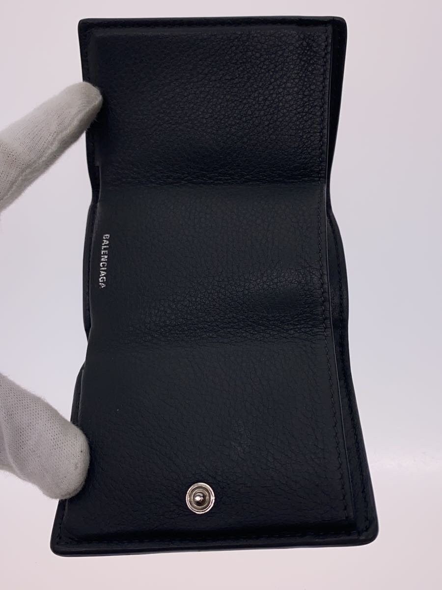 ＊BALENCIAGA PAPER ZA MINI WALLET Balenciaga Paper Za Mini Wallet Leather Grey Print