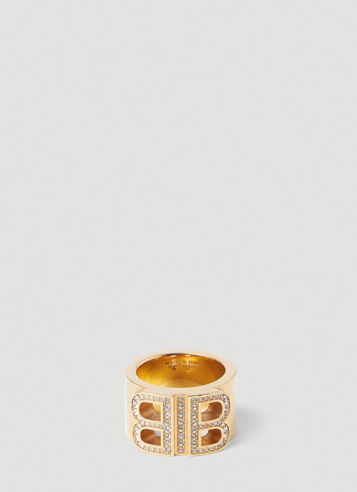 Balenciaga o1bcso1str1024 Size: 54 / BB 2.0 Ring in Gold Size ONE SIZE - 1 Thumbnail
