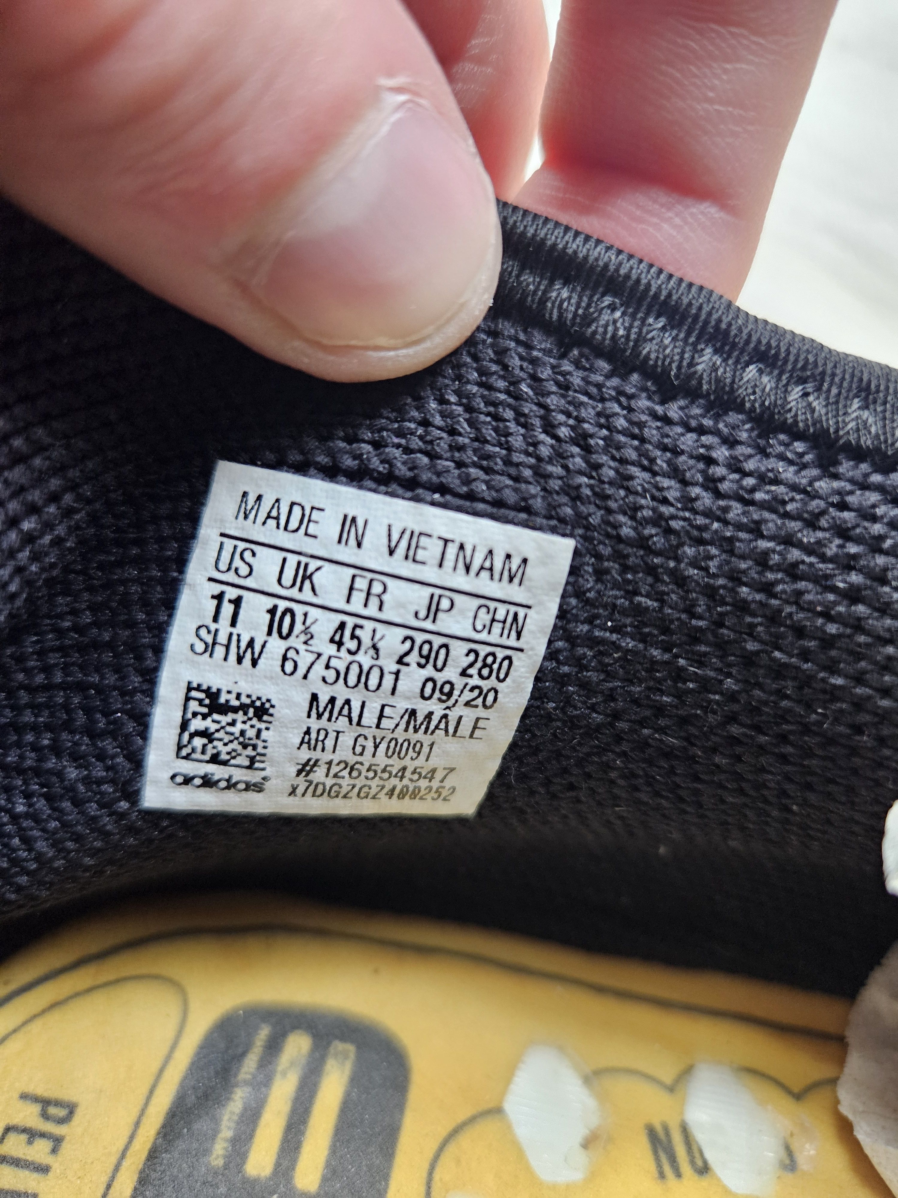 Adidas × Pharrell NMD Human Race Yellow Hindi Pack Sneakers Size US 11 / EU 44 - 13 Thumbnail