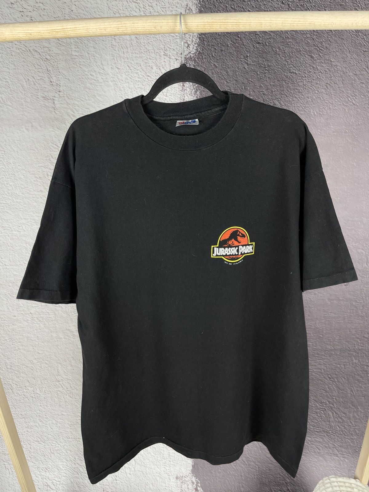 Vintage Vintage Jurassic Park 1992 Movie Merch T-shirt Double Hanes Size US XL / EU 56 / 4 - 3 Thumbnail