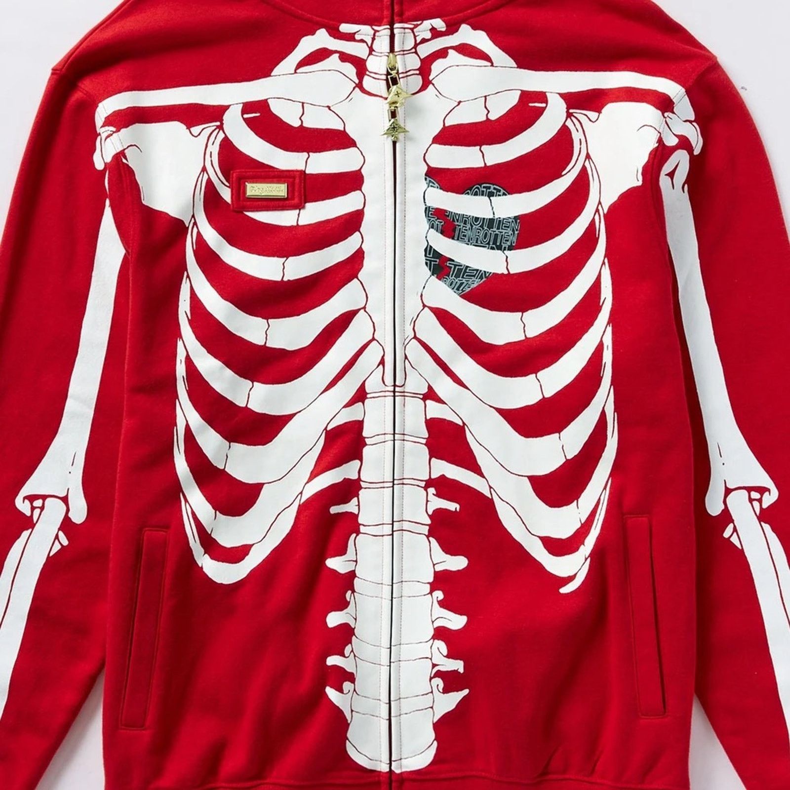 LRG LRG Dead Serious Hoodie Red XXL Size US XXL / EU 58 / 5 - 3 Thumbnail