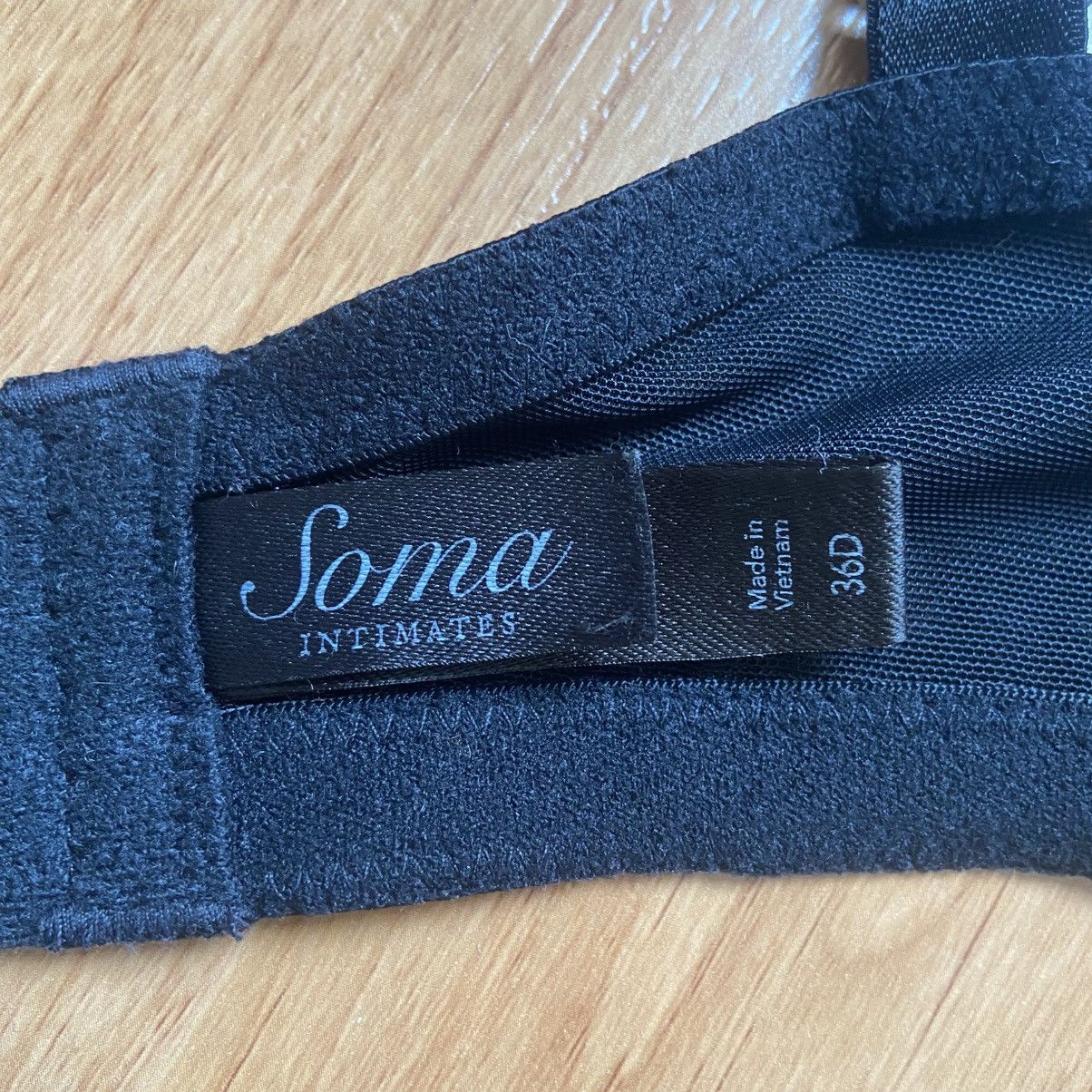 Other Soma Women’s Black Lace Bra Size 36D Size ONE SIZE - 6 Thumbnail