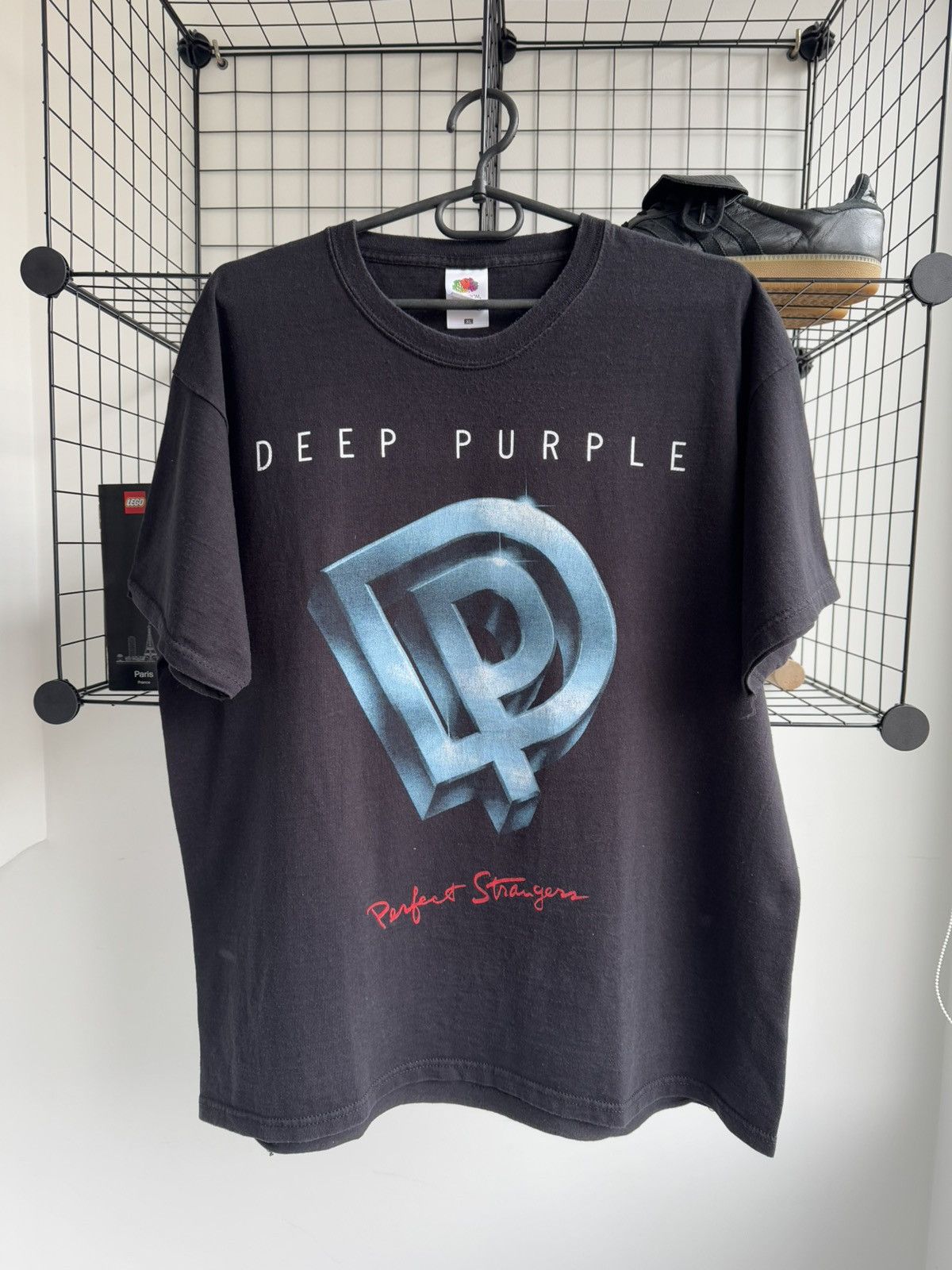 Band Tees × Vintage VINTAGE DEEP PURPLE PERFECT STRANGER TEE Size US XL / EU 56 / 4 - 1 Thumbnail