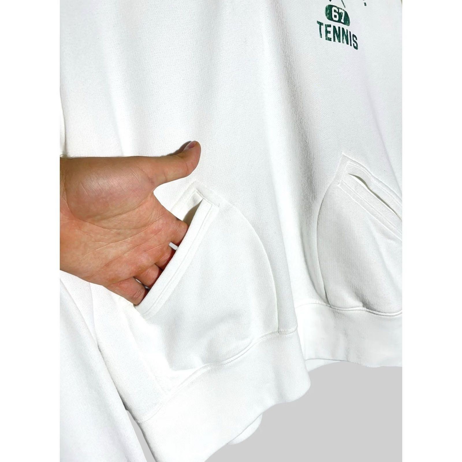 Ralph Lauren Ralph Lauren Polo Wimbledon Fleece Collared Sweater 1/4 Zip White M Mens Pullover Sweatshirt Cotton Knit Size US M / EU 48-50 / 2 - 7 Thumbnail