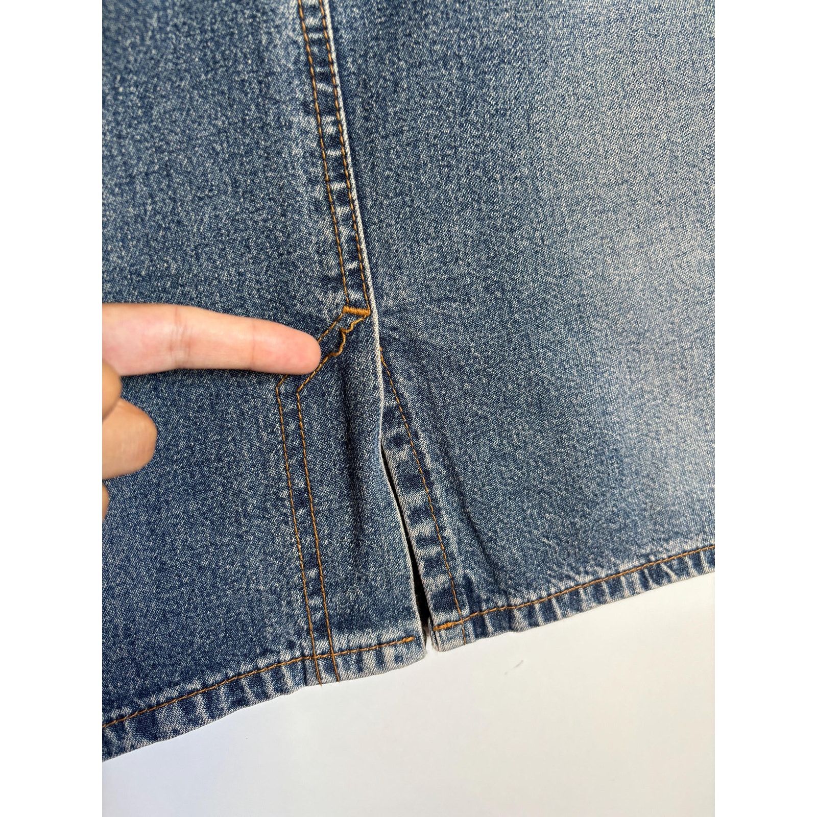 Guess × Vintage Vintage Guess USA Denim Skirt Sz 32 Y2K 90s Rare Archive Size 32" / US 10 / IT 46 - 7 Thumbnail