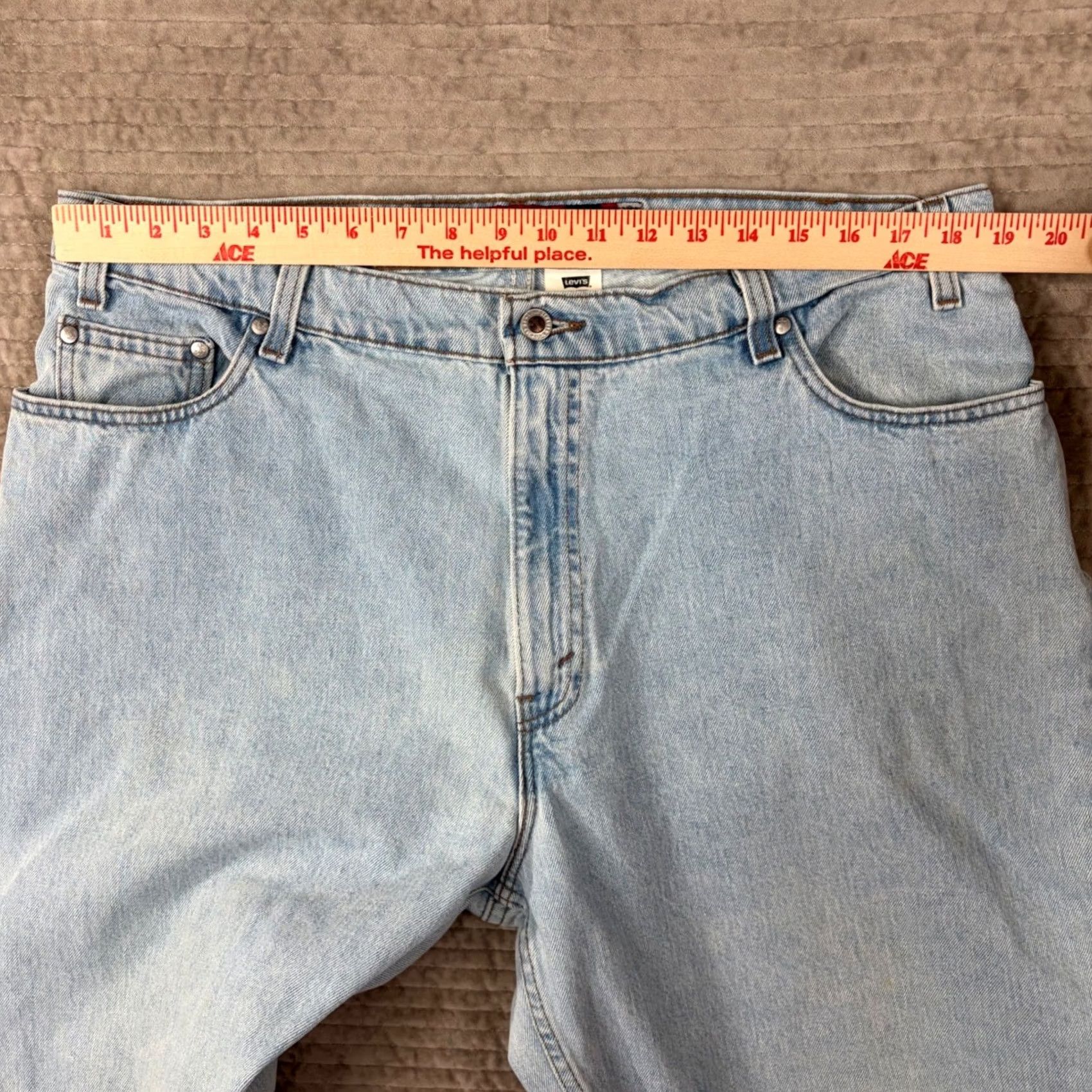 Levi's Vintage Levi'S SilverTab Loose Fit Tapered Leg Jeans Light Wash 40x32 USA Made Denim Size US 40 / EU 56 - 6 Thumbnail