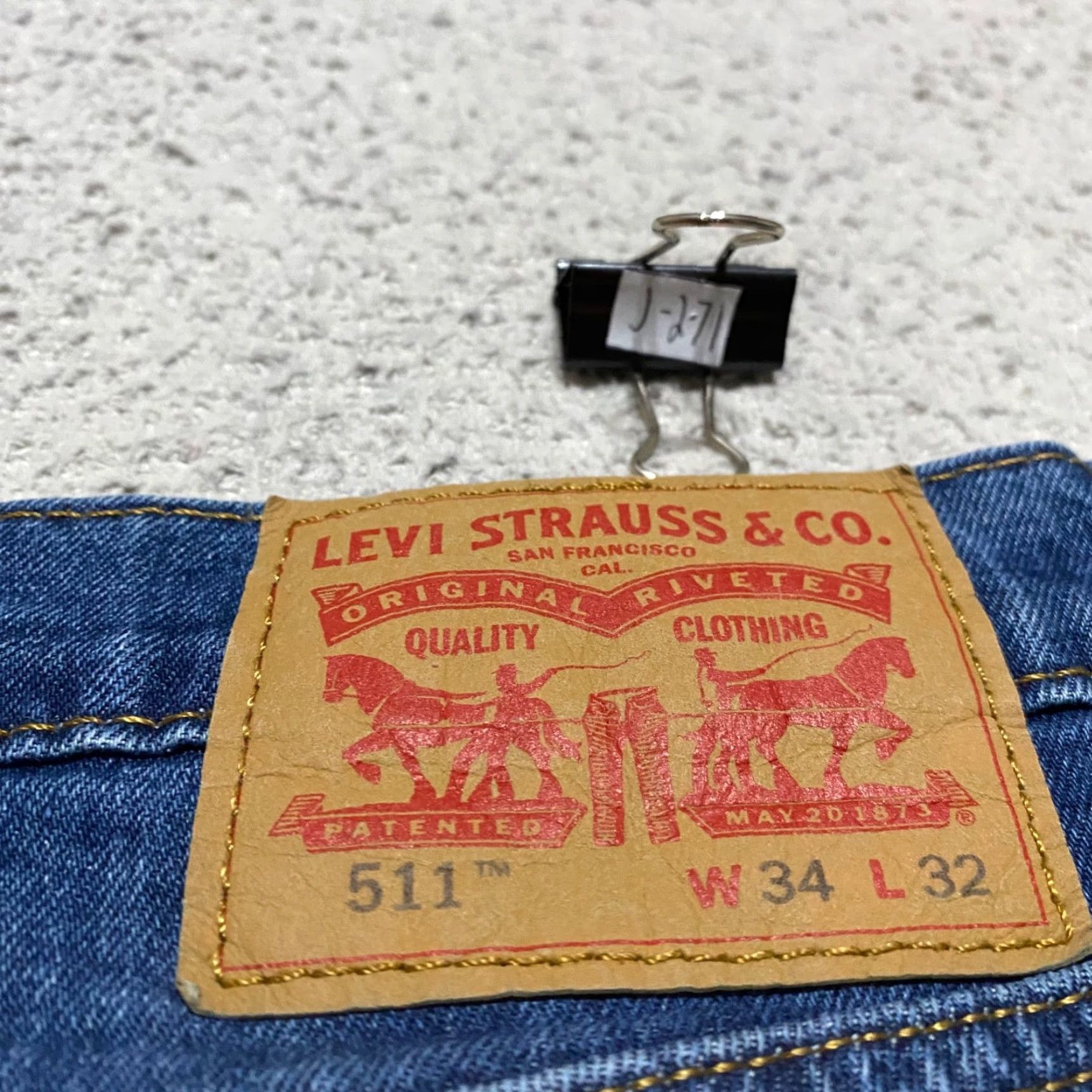 Levi's Levi's 511 Jeans Slim Straight Denim Medium Blue 34x30 Regular Mens 32-34 Waist Inseam 30 Color Blue Size US 34 / EU 50 - 3 Thumbnail