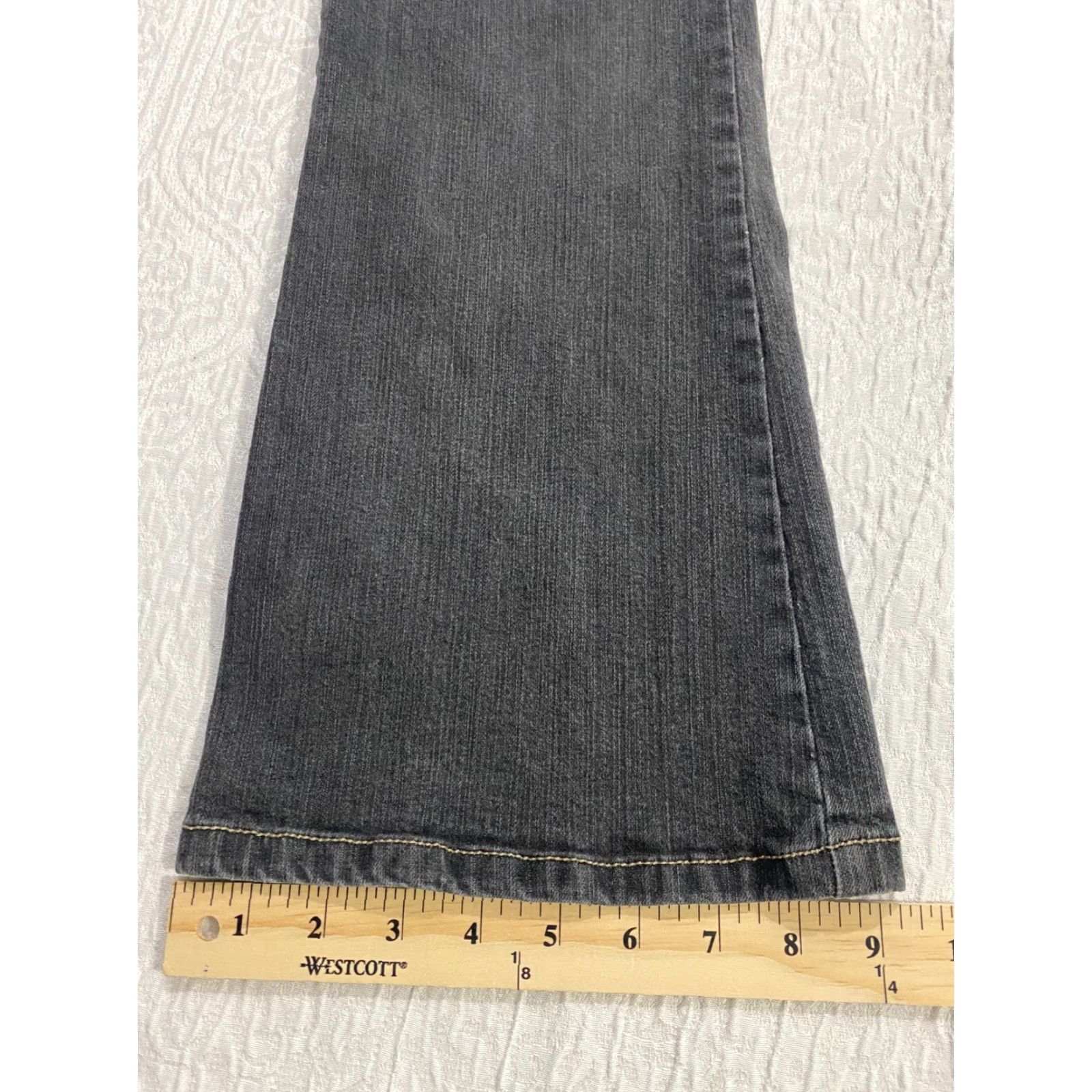 Vintage Code Bleu Jeans Womens Size 8 Black Denim Boot Cut Flare Flap Pockets Size 30" / US 8 / IT 44 - 7 Thumbnail