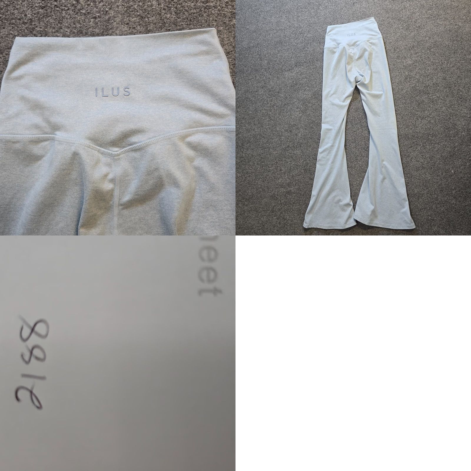 Vintage VINTAGE ILUS Pants Womens XS Blue Flare Crossover Waist Yoga Athleisure Casual Size 26" / US 2 / IT 38 - 8 Thumbnail