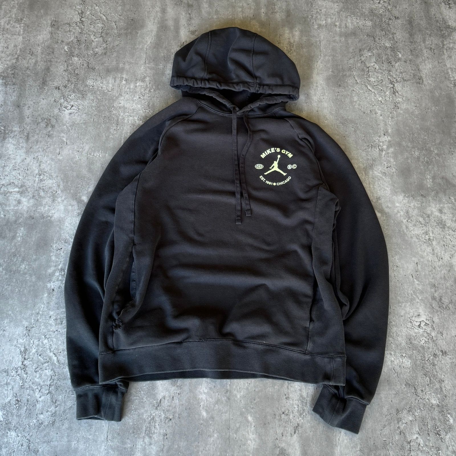 Jordan Brand × Nike × Vintage Crazy Vintage Y2K Jordan Brand Skater Grunge Unique Hoodie Size US M / EU 48-50 / 2 - 2 Thumbnail