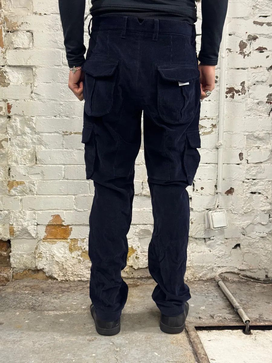 Emporio Armani AW2011 Emporio Armani Navy Corduroy Cargo Pants Size US 32 / EU 48 - 4 Thumbnail