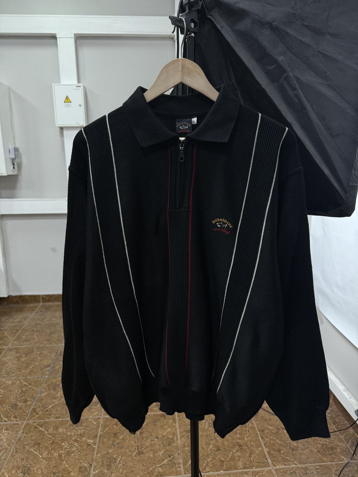 Paul & Shark 🇮🇹 Vintage 90s Paul Shark Yachting Heavy Weigh Sweater Retro Size US XL / EU 56 / 4 - 1 Thumbnail