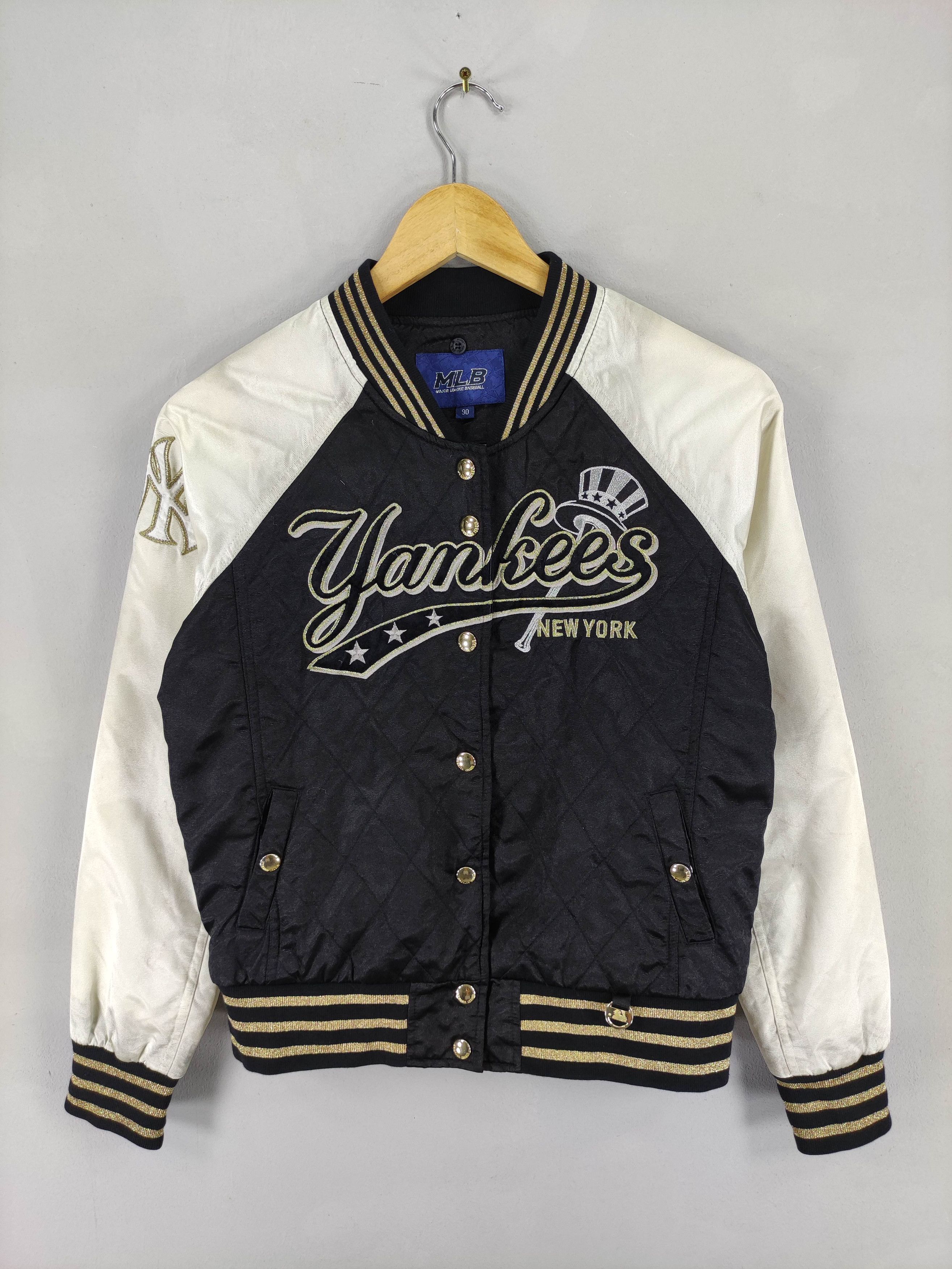 Vintage Vintage New York Yankees Varsity Jacket Snap Button Size US S / EU 44-46 / 1 - 1 Thumbnail