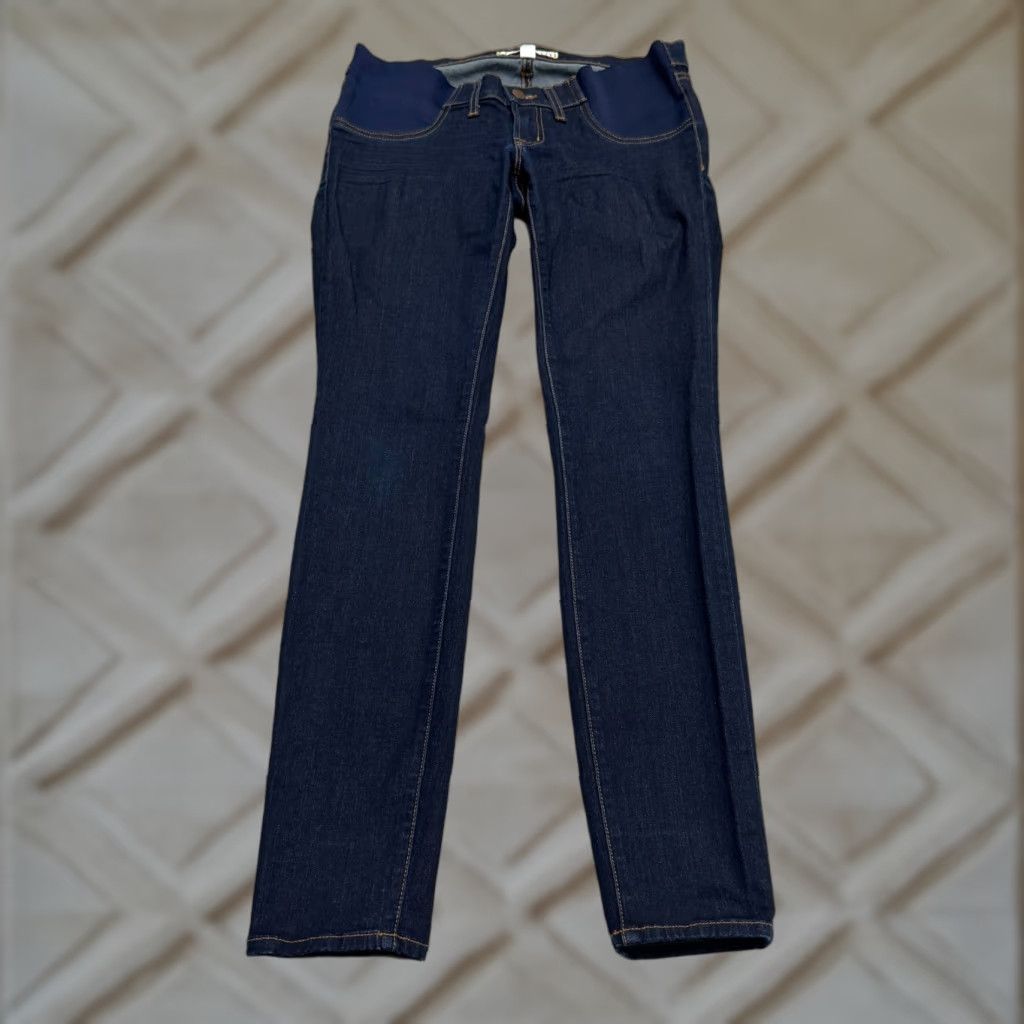 J Brand J Brand Mama J Maternity Skinny Denim Jeans - Starless - Dark Wash - 27 - Blue - Stretch - Jeans - Women Size 27" / US 4 / IT 40 - 1 Thumbnail