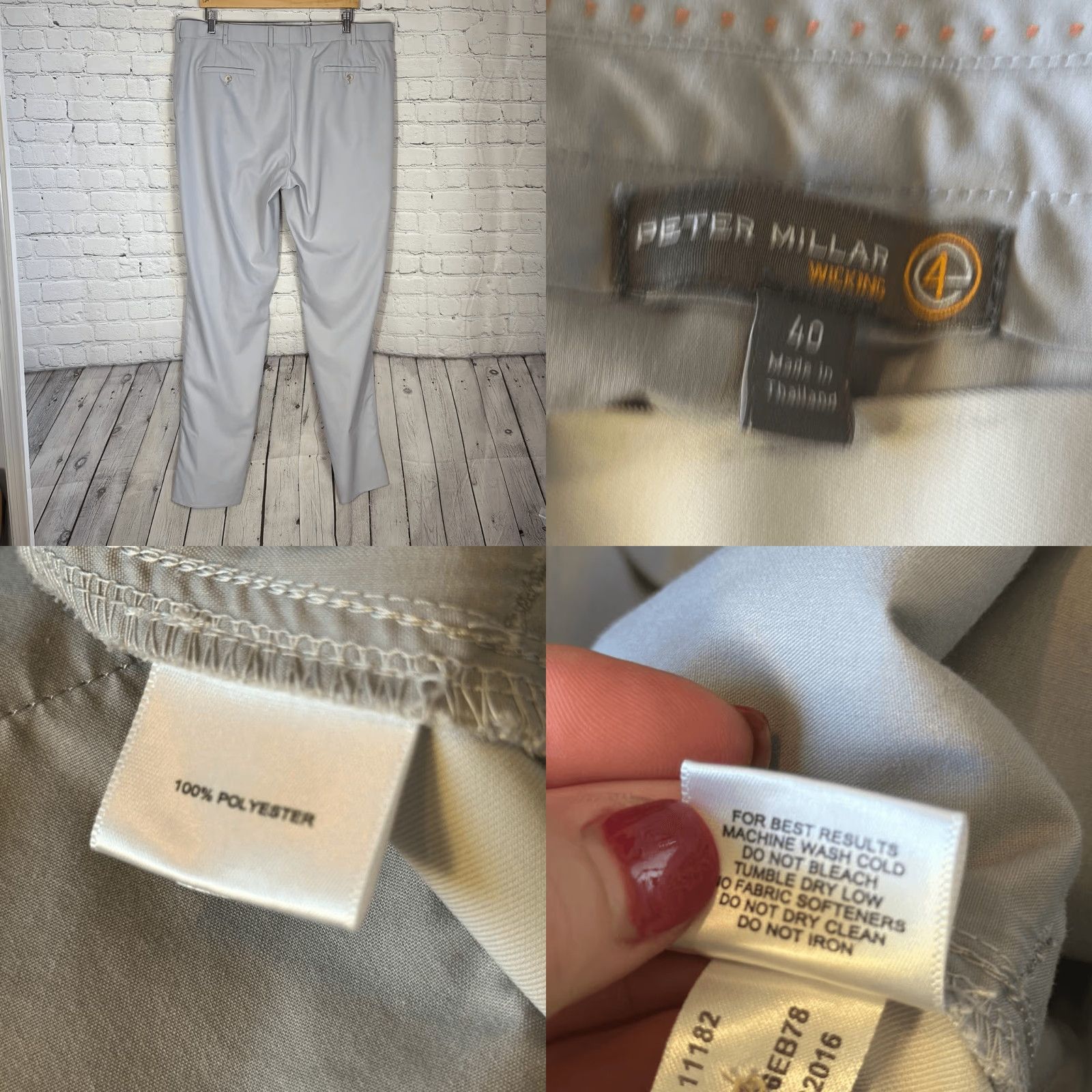 Peter Millar Peter Millar Durham High Drape Performance Pants MS16EB78 Size 40 Polyester Size US 40 / EU 56 - 8 Thumbnail