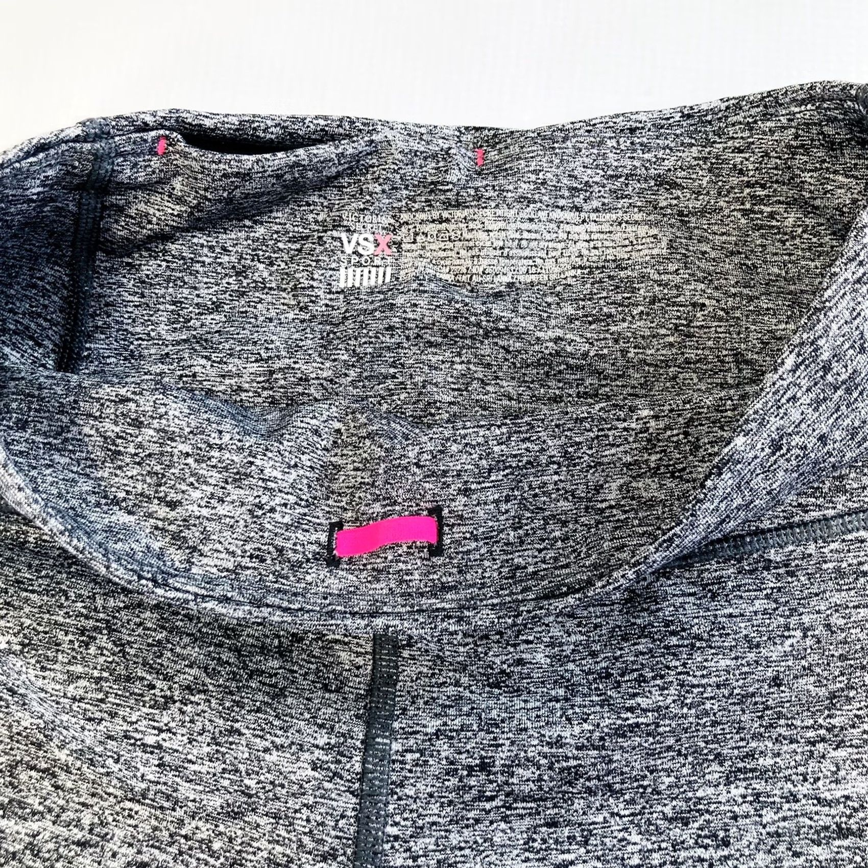 Victoria's Secret Victoria's Secret Sport VSX Knockout Tights Leggings Womens XS Heathered Gray Striped 7/8 Moisture Wicking Pockets Compression Athletic Activewear Size ONE SIZE - 4 Thumbnail