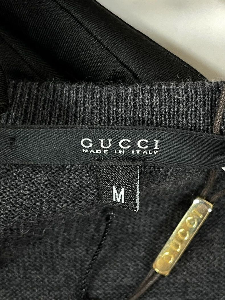 Gucci Gucci Dark gray warrior embroidered Logo V-neck long-sleeve Size US M / EU 48-50 / 2 - 6 Thumbnail