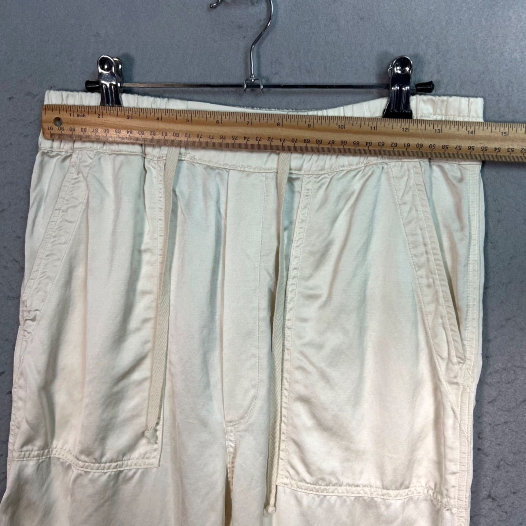 Citizens Of Humanity Citizens Of Humanity Surplus Womens XS Ivory Chino Pants Elastic Waist Tapered 23in Inseam Vintage: No (Note: avoid adding N/A) Size 26" / US 2 / IT 38 - 5 Thumbnail
