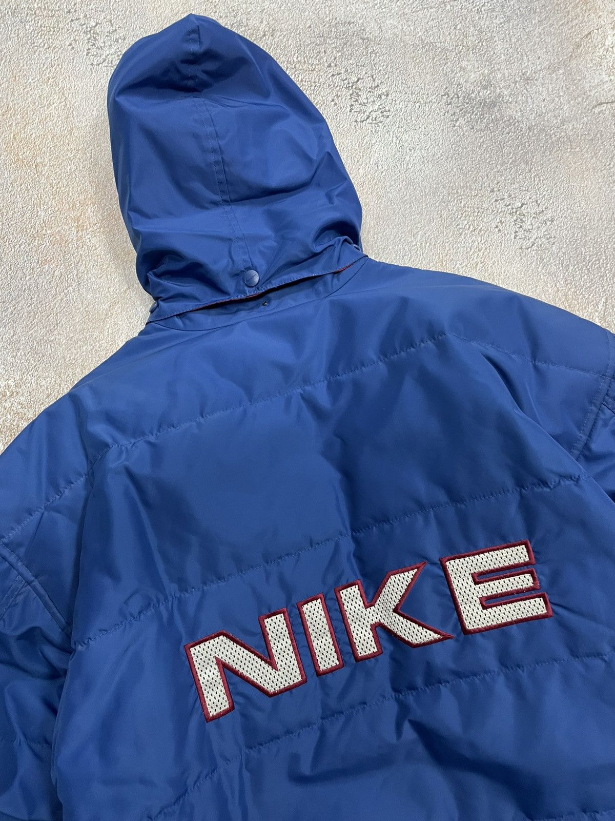 Nike Vintage Nike Big Logo Boxy Insulated Jacket Size US XL / EU 56 / 4 - 3 Thumbnail