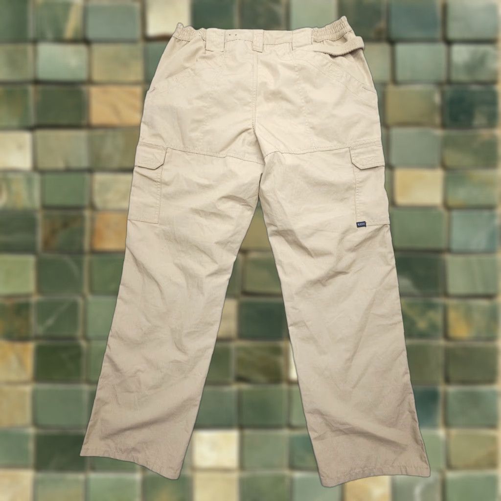 Vintage 5.11 Tactical Taclite Pro Ripstop Pants Size 16 Tan Cargo Utility Workwear Womens Size 38" / US 16 / IT 52 - 1 Thumbnail