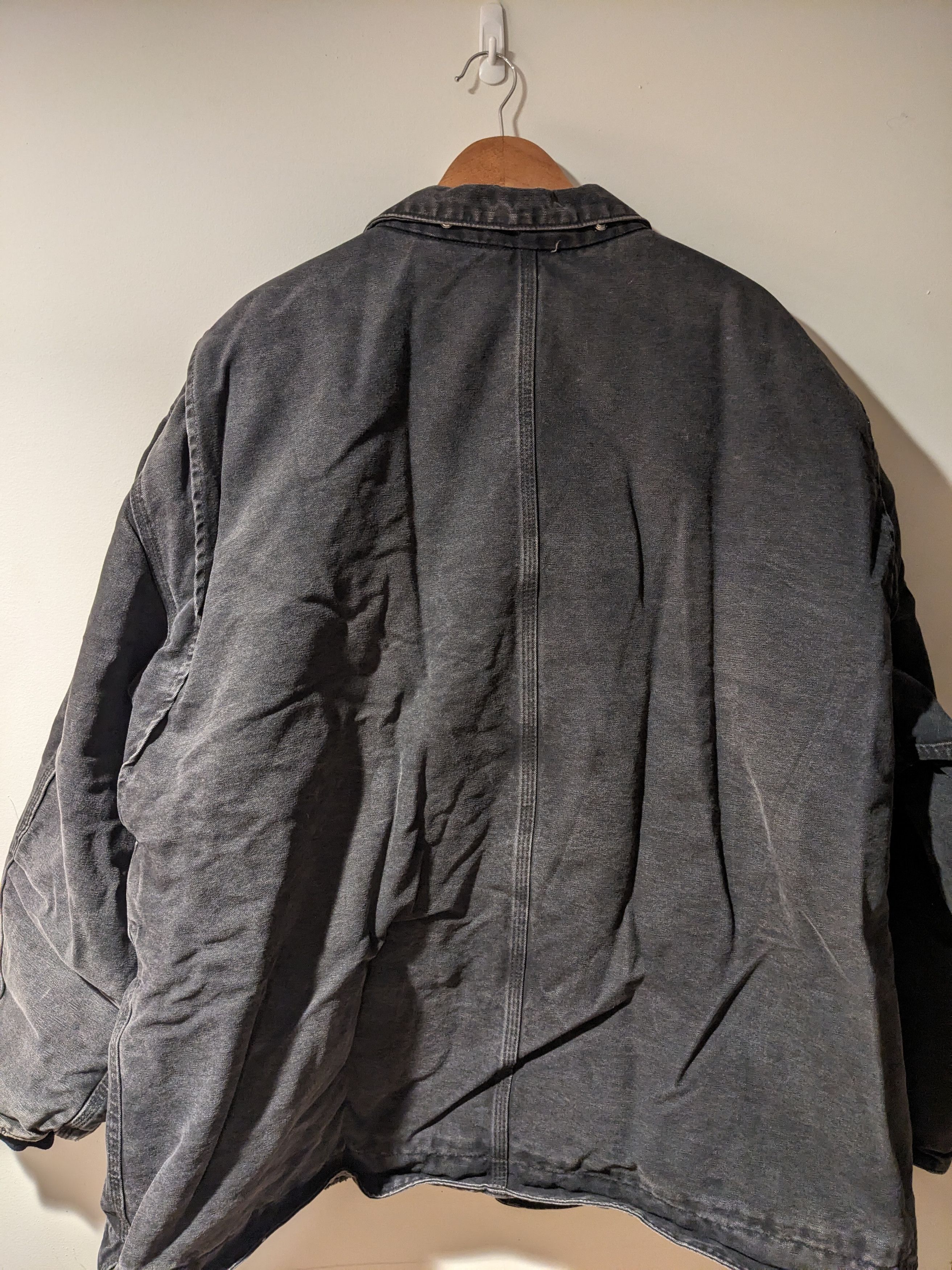 Carhartt × Vintage Carhartt C61 BLK Sherpa Lined Sandstone Duck Ridge Coat 3XL Size US XXL / EU 58 / 5 - 6 Thumbnail