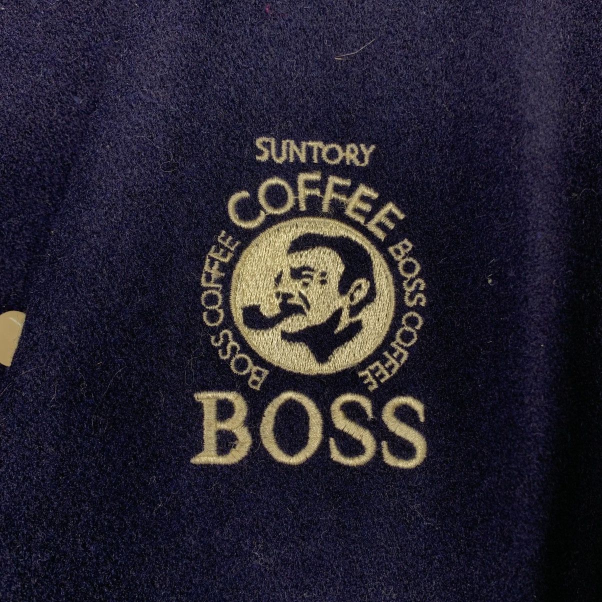 Japanese Brand Suntory Boss Coffee Varsity Leather Jacket Size US L / EU 52-54 / 3 - 14 Thumbnail