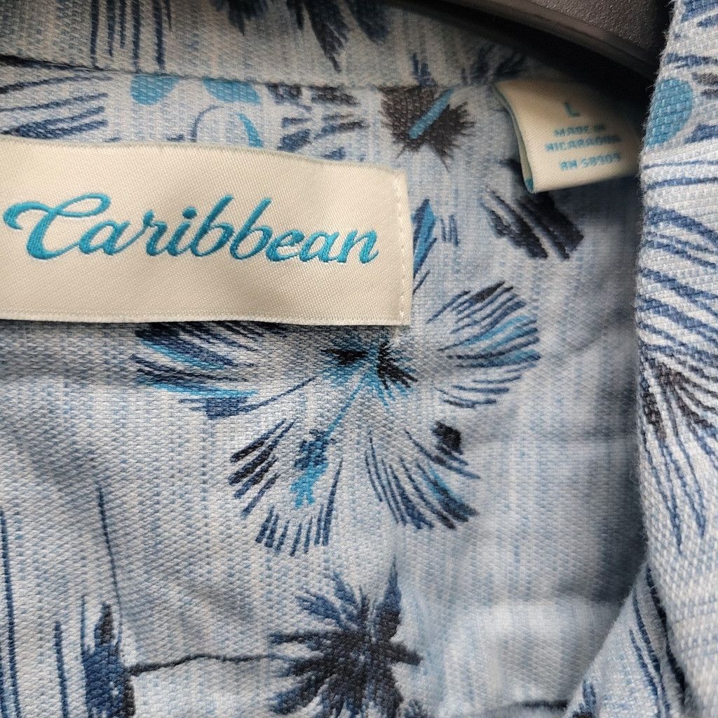 Caribbean Caribbean Men's Floral Tropical Short-Sleeves Size US L / EU 52-54 / 3 - 7 Thumbnail