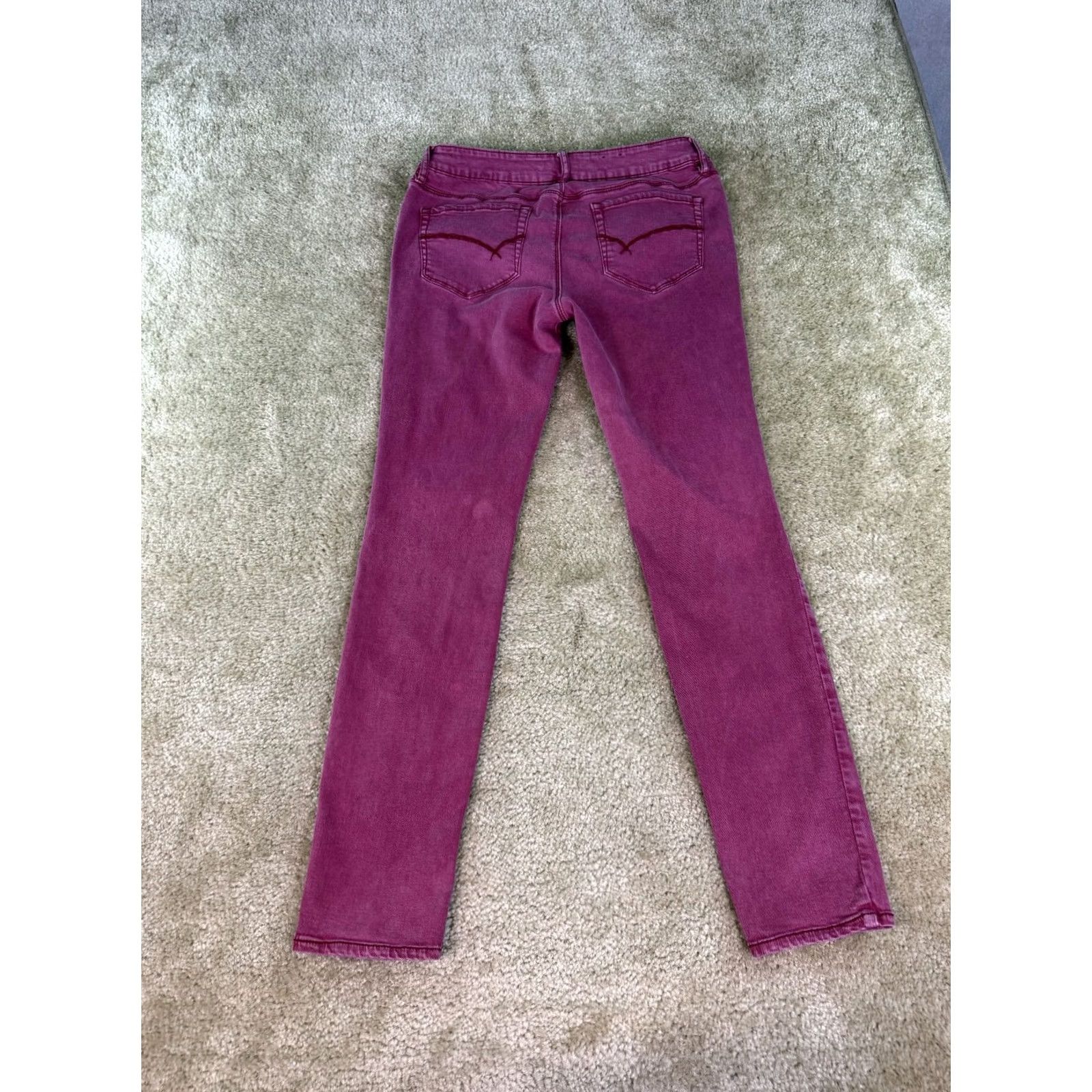 Denime Bullhead Pink Jegging Skinny Jeans Stretch Size 13 Skinniest D478 Size 34" / US 12 / IT 48 - 5 Thumbnail