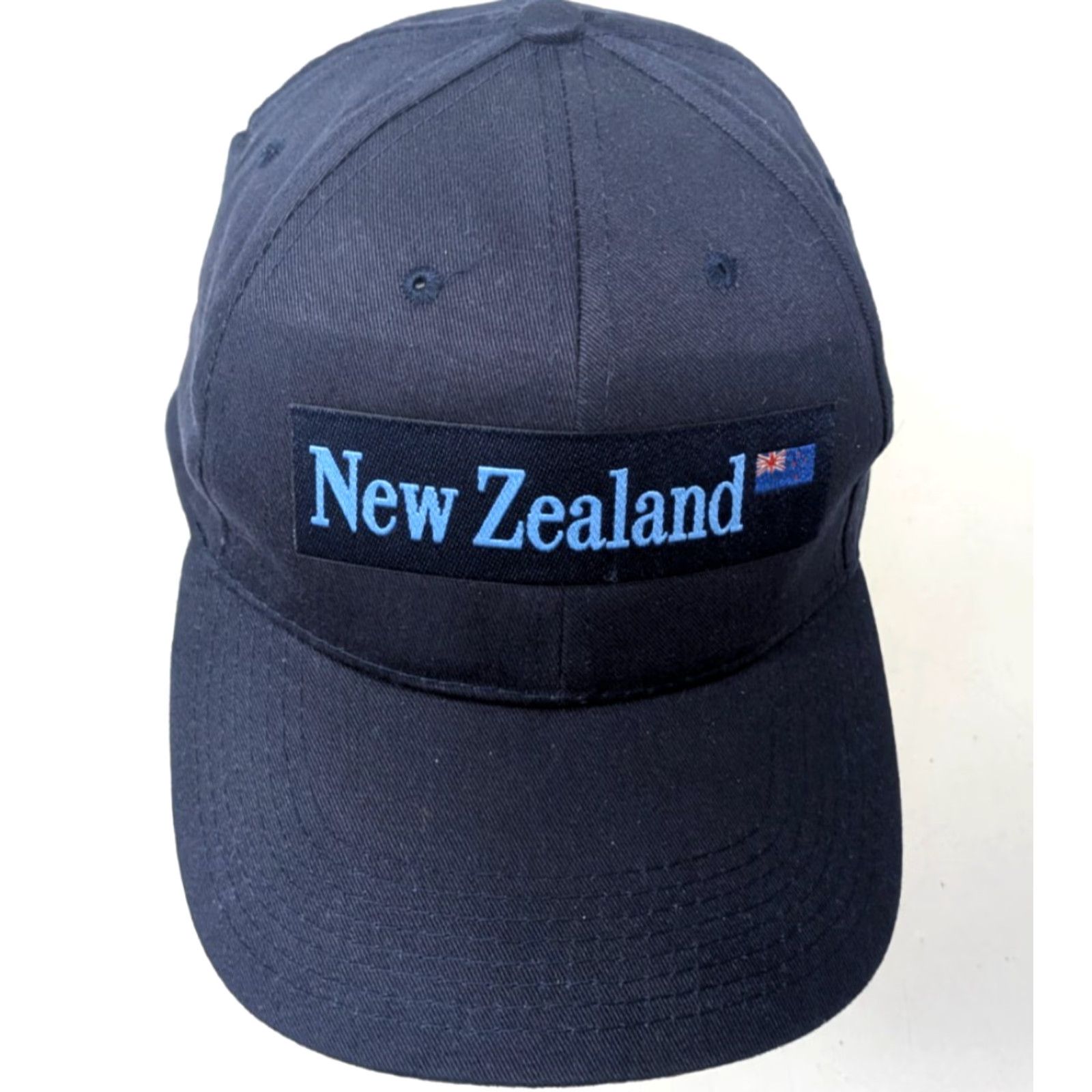Vintage VINTAGE New Zealand Flag Navy Blue 100% Cotton Travel Souvenir Baseball Hat Cap Size ONE SIZE - 5 Thumbnail