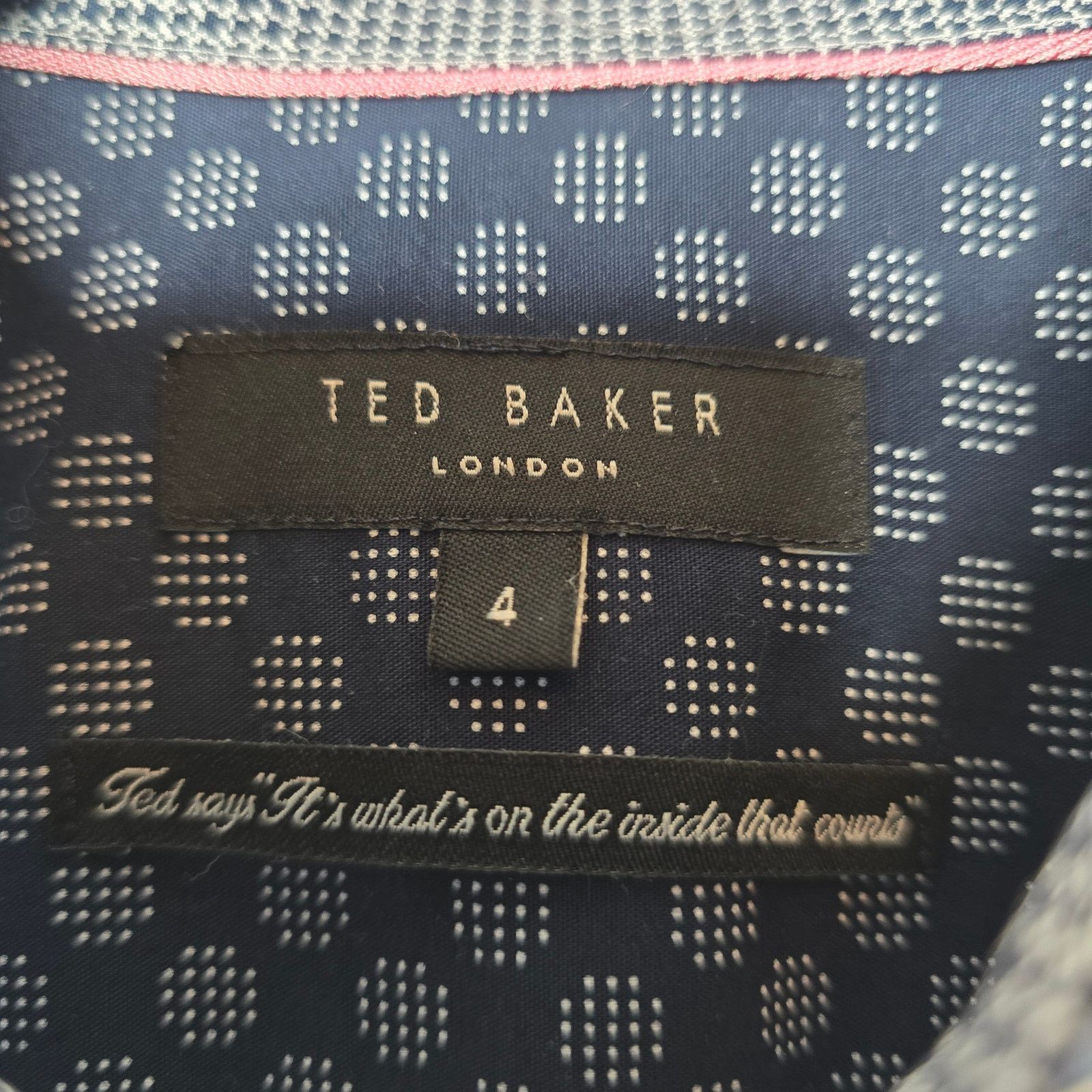 Ted Baker Ted Baker SS Button-down Dress Shirt Size 4 / Large Size US L / EU 52-54 / 3 - 4 Thumbnail