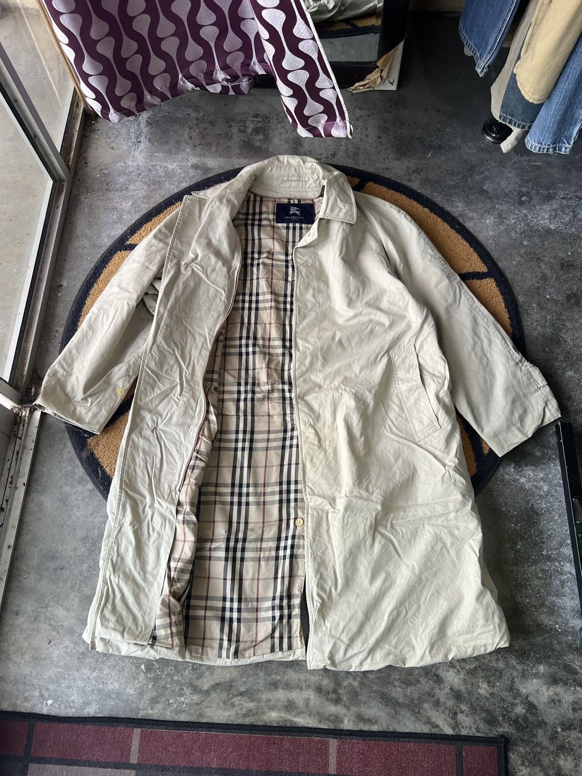 Burberry 🔥Burberry London Novacheck Trench Coat Size US L / EU 52-54 / 3 - 2 Thumbnail
