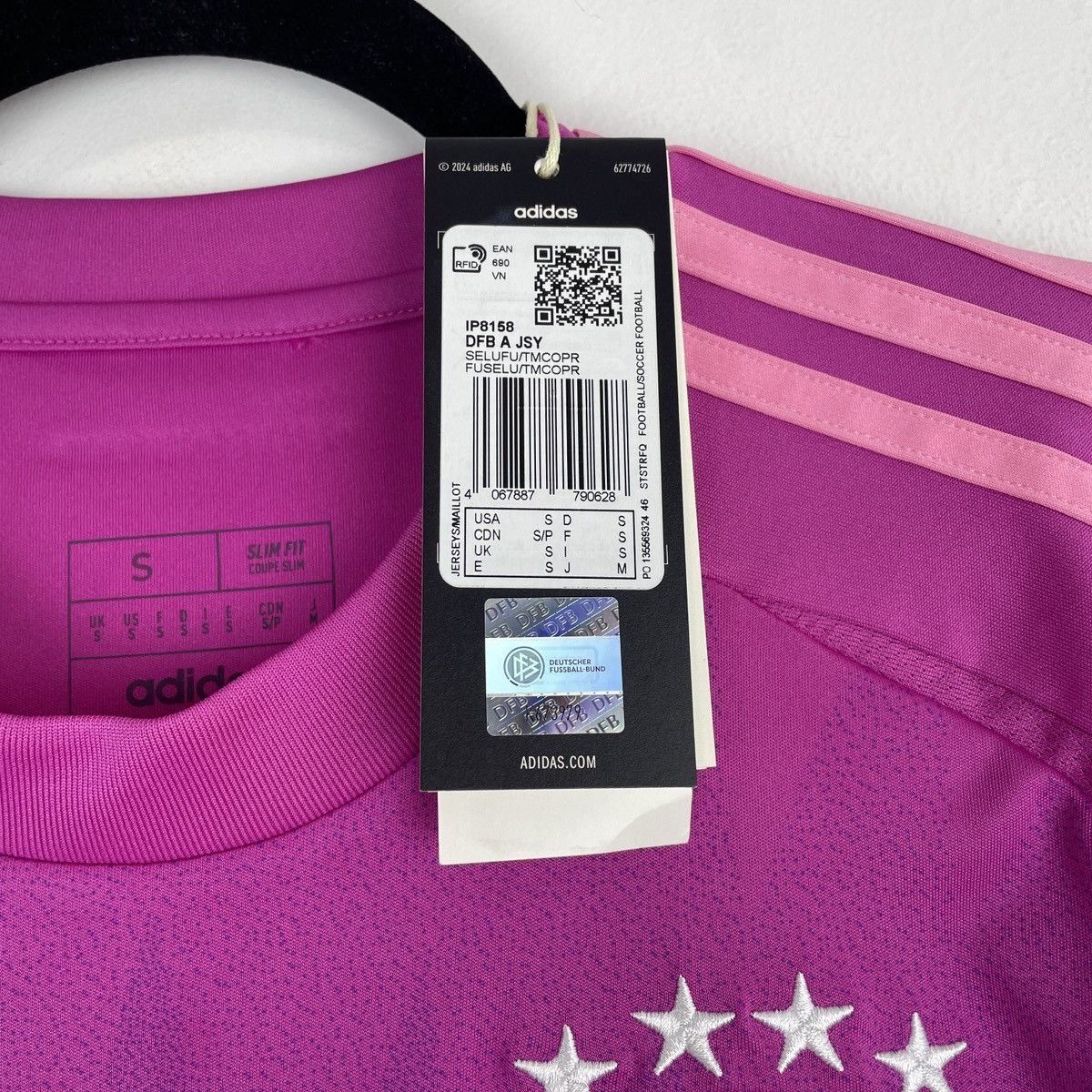 Adidas Germany Jamal Musiala Away Jersey Adidas Pink 2024/2025 sz S Size US S / EU 44-46 / 1 - 4 Thumbnail