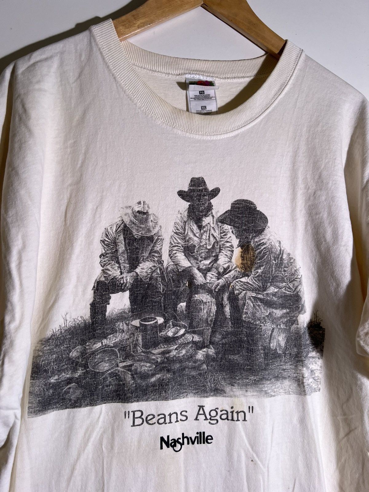 Vintage 90’s 2000’s Y2K Vintage Beans Again Nashville Retro T Shirt Size US XL / EU 56 / 4 - 3 Thumbnail