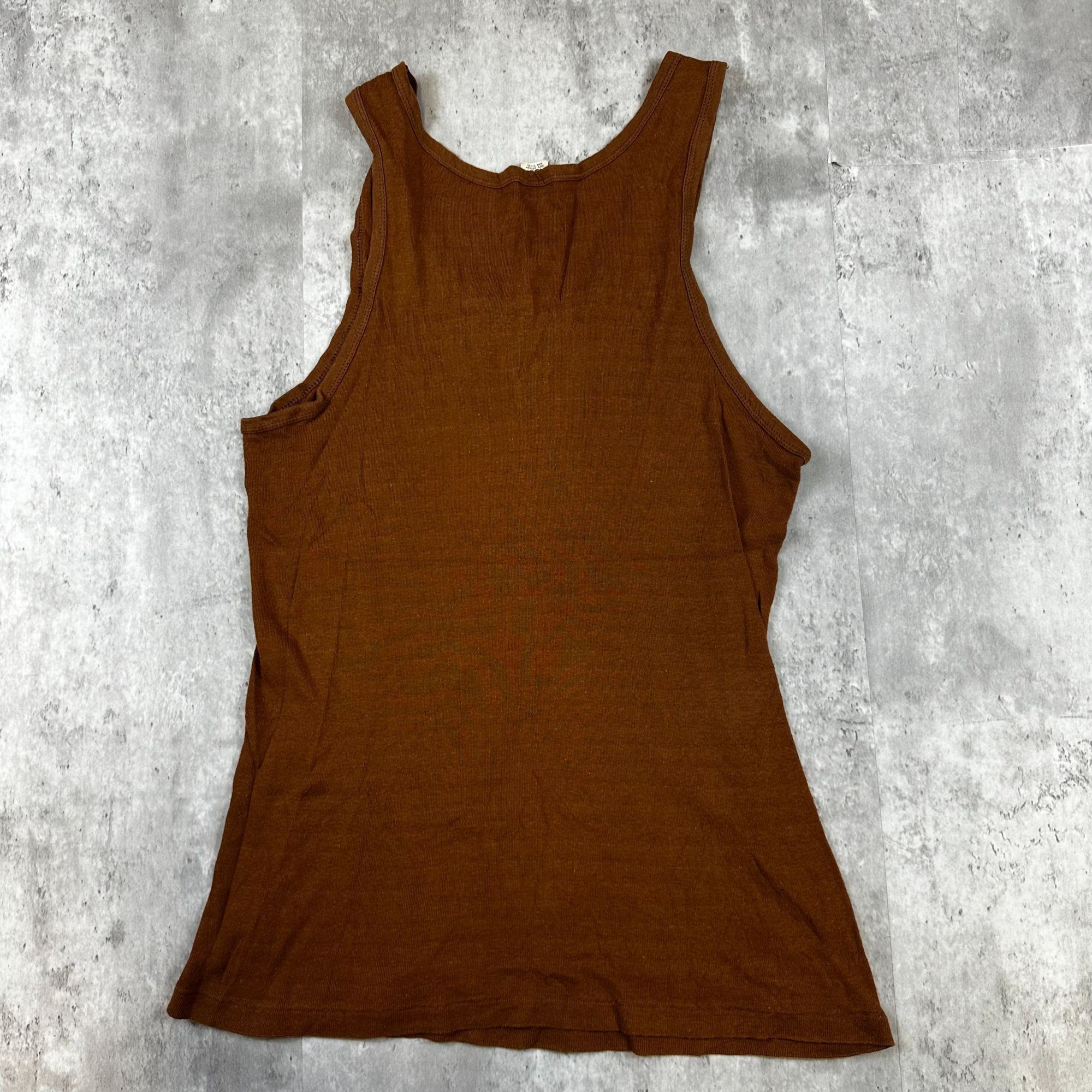 Vintage Vintage Golds Gym California Brown Mens Tank Top Size US M / EU 48-50 / 2 - 2 Thumbnail