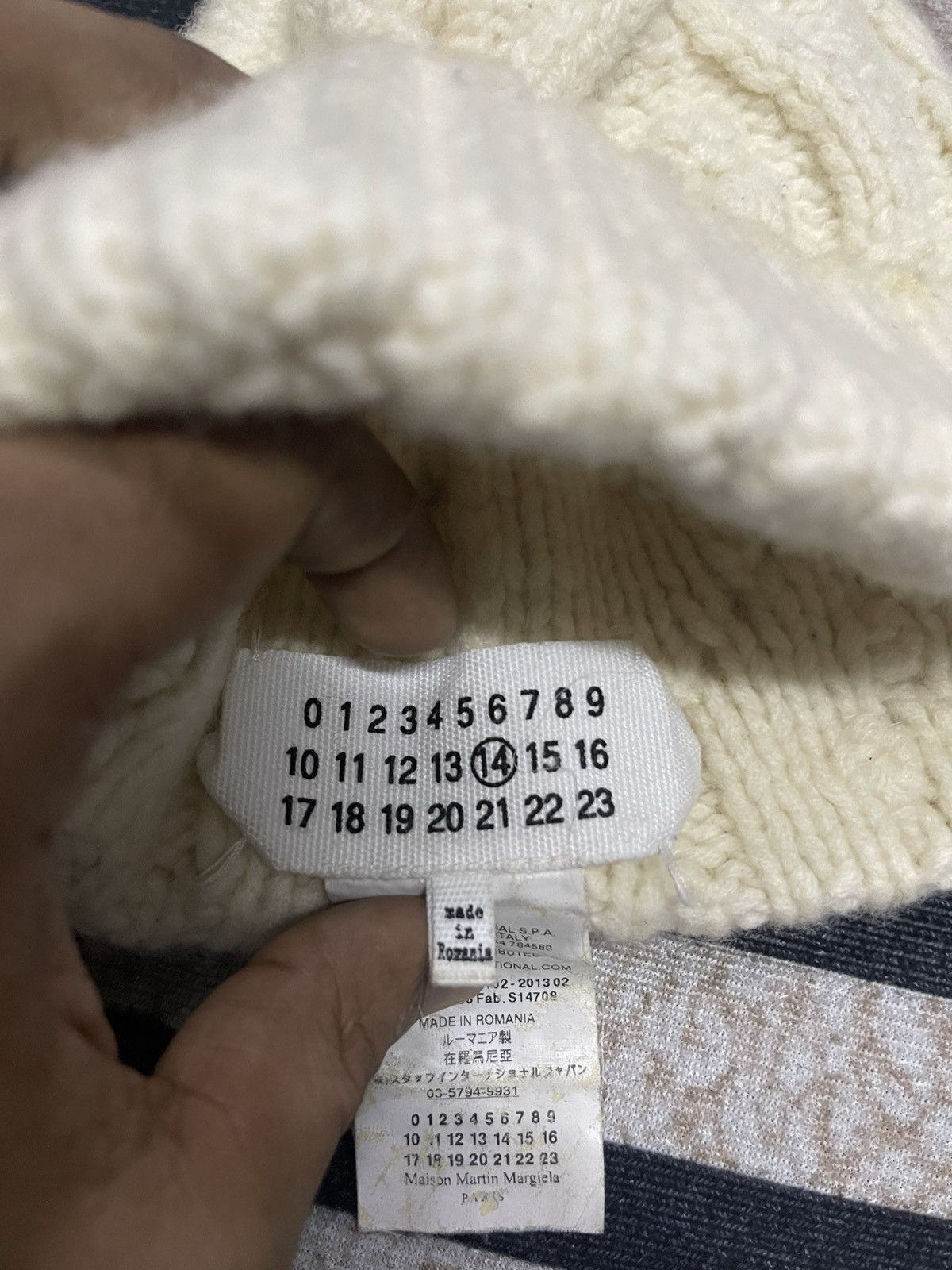 Maison Margiela MM14 MAISON MARTIN MARGEILA KNIT WOOL BEANIE HAT Size ONE SIZE - 8 Thumbnail