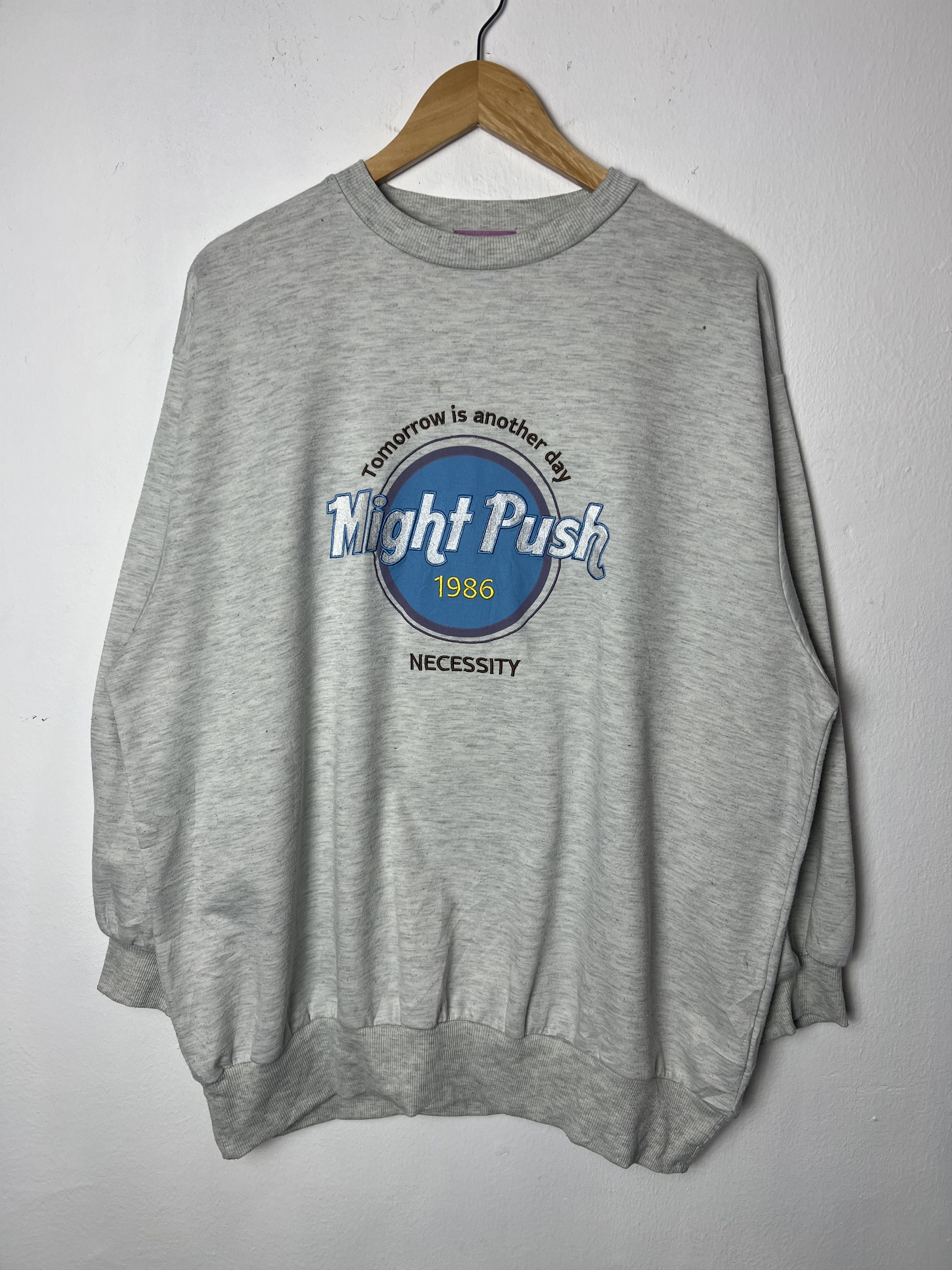 Japanese Brand Might Push Crewneck Oversized Vehement Sweatshirt Size US L / EU 52-54 / 3 - 6 Thumbnail
