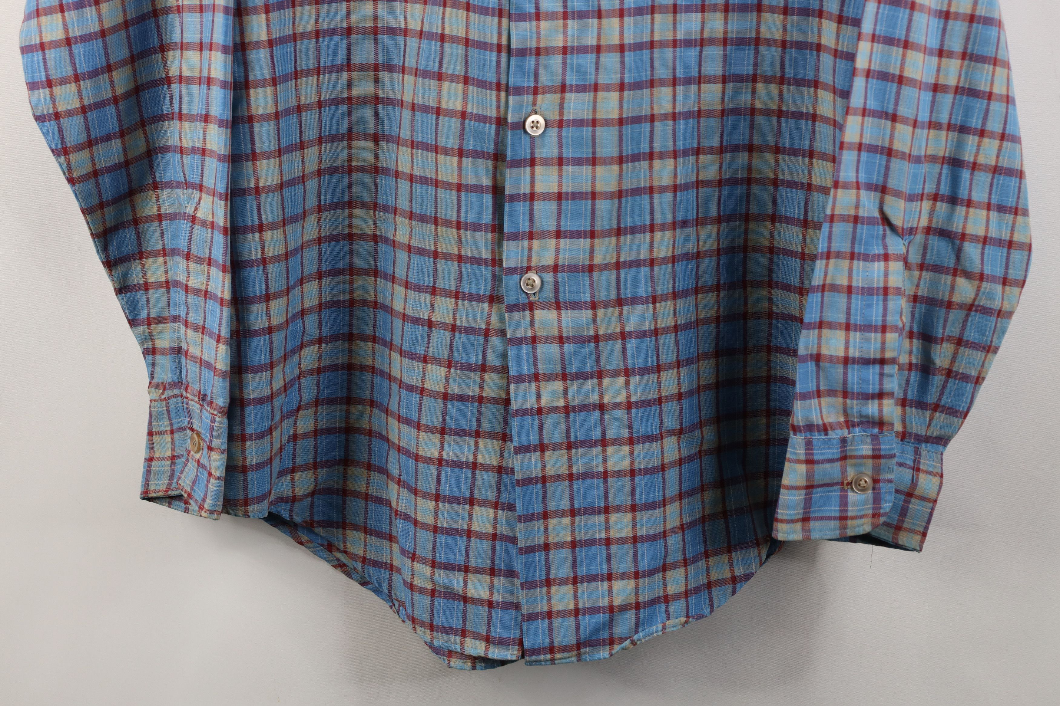 Vintage Vintage 70s Big Mac Knit Collared Button Shirt Plaid USA Size US M / EU 48-50 / 2 - 3 Thumbnail