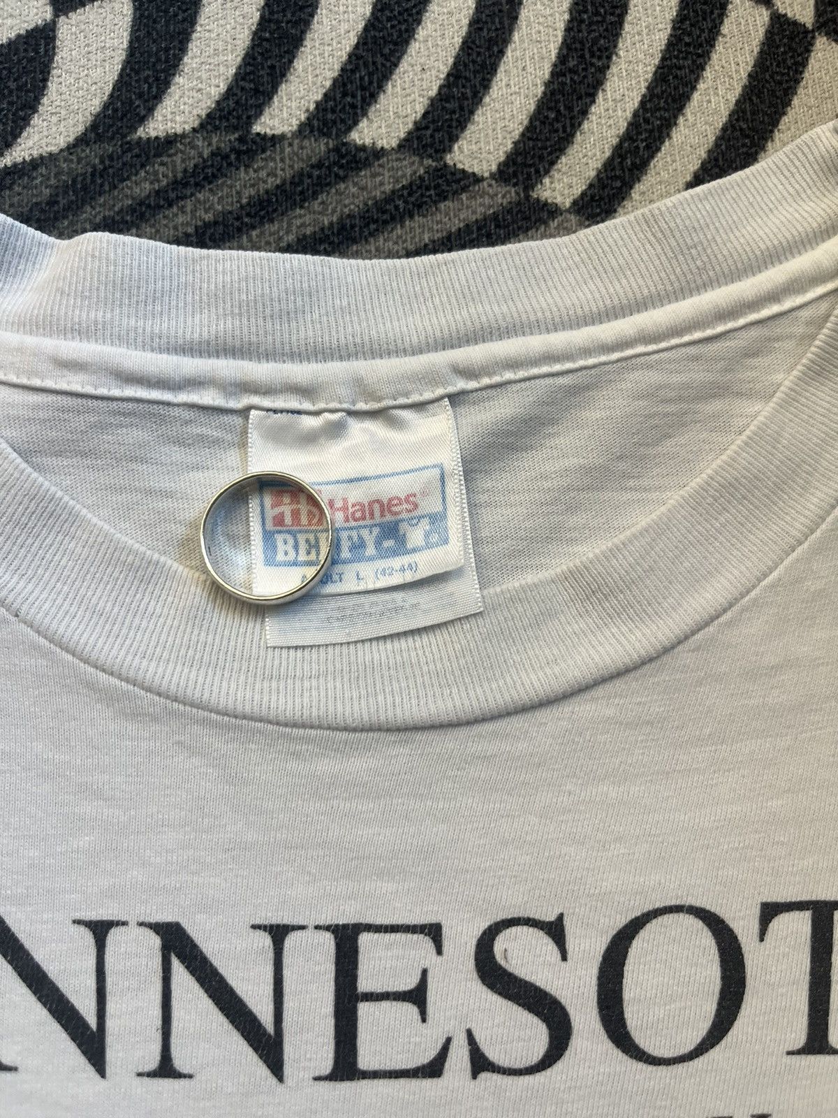 Arts & Science Vintage Artwork MINNESOTA Lake Country Blue Moon 90’s Tshirt Size US L / EU 52-54 / 3 - 3 Thumbnail