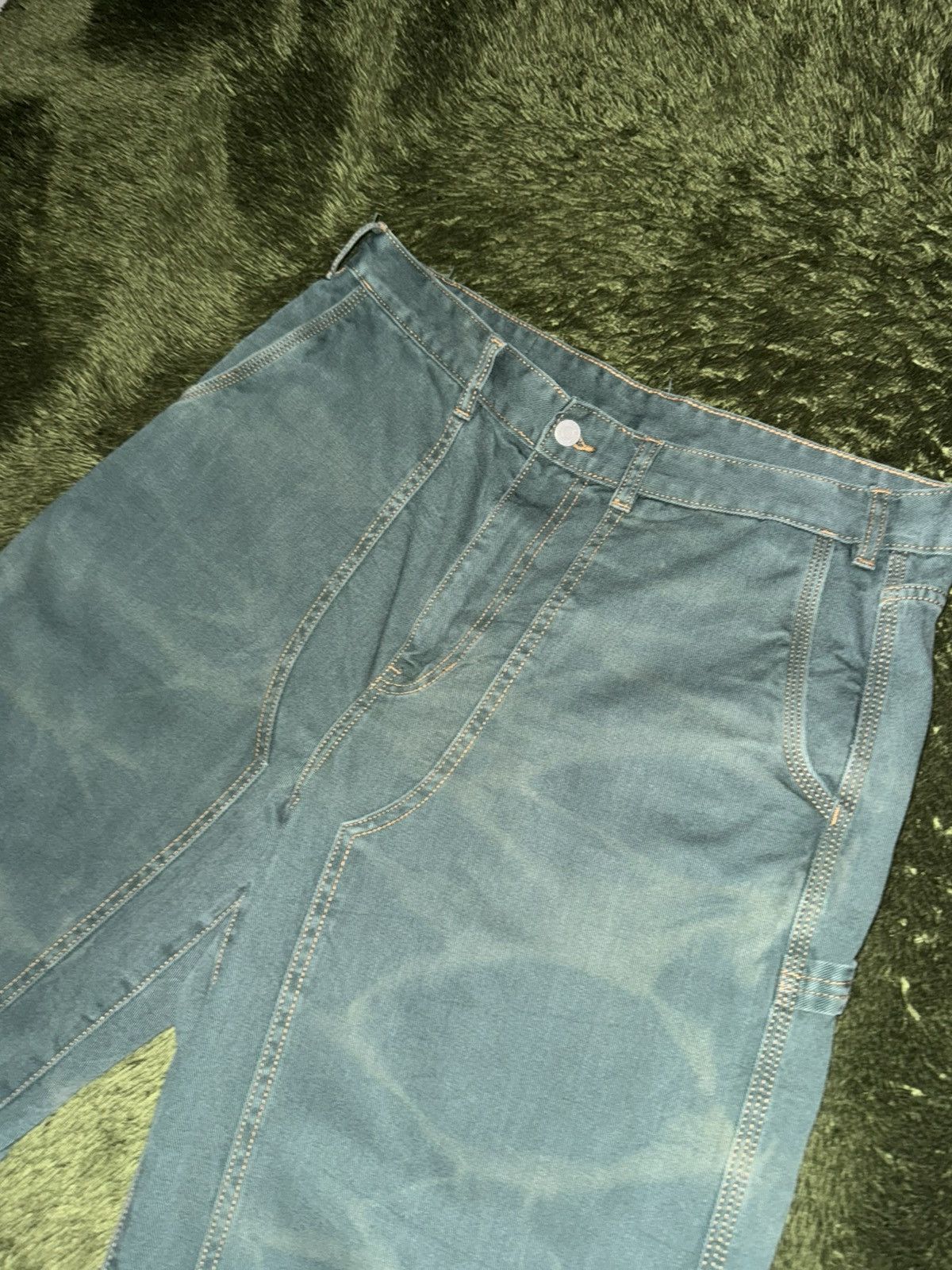 thisisneverthat [XL] Thisisneverthat Crack printed Double Knee Pants Green Size US 36 / EU 52 - 2 Thumbnail