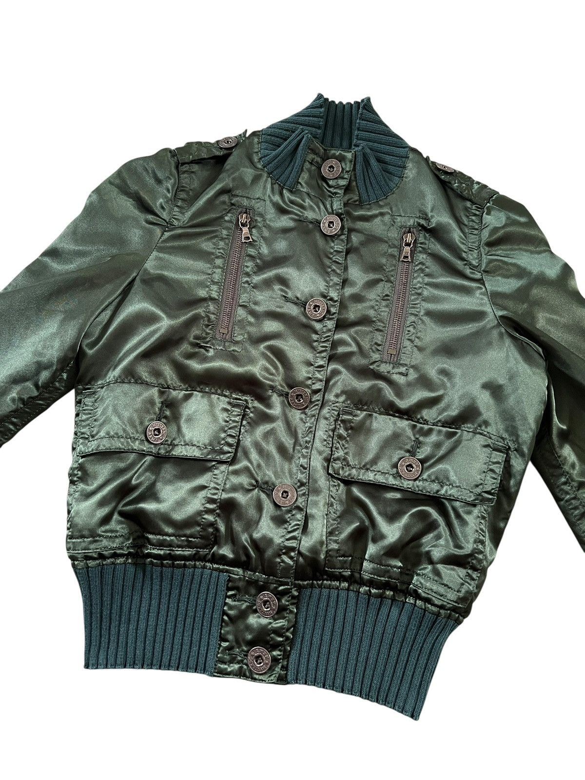 Hysteric Glamour Hysteric Glamour Embroidered Logo Satin Bomber Jacket Size XS / US 0-2 / IT 36-38 - 6 Thumbnail