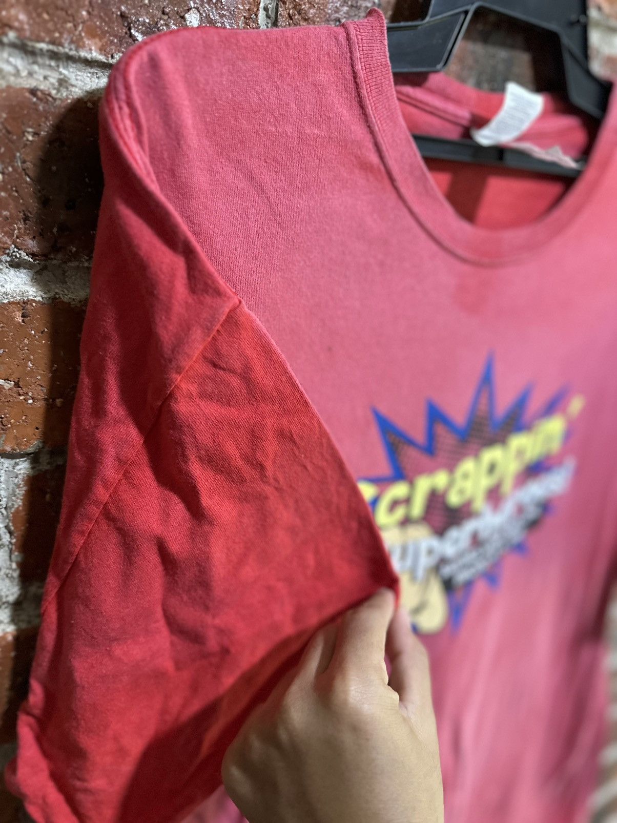 Japanese Brand Thrashed Vintage Scrappin’ Superheroes Faded Tee Size US XL / EU 56 / 4 - 7 Thumbnail