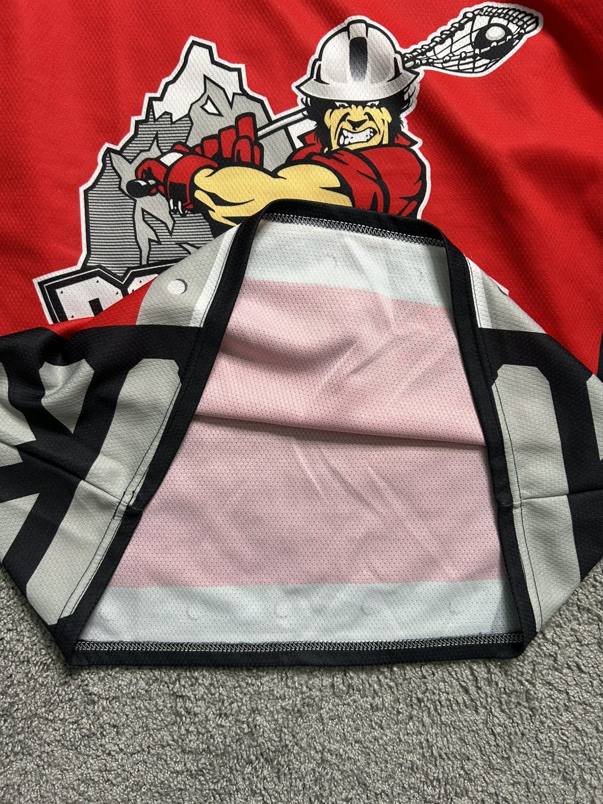 Vintage Vintage Calgary Rouchnecks Lacrosse Jersey Made in Canada Size US L / EU 52-54 / 3 - 6 Thumbnail