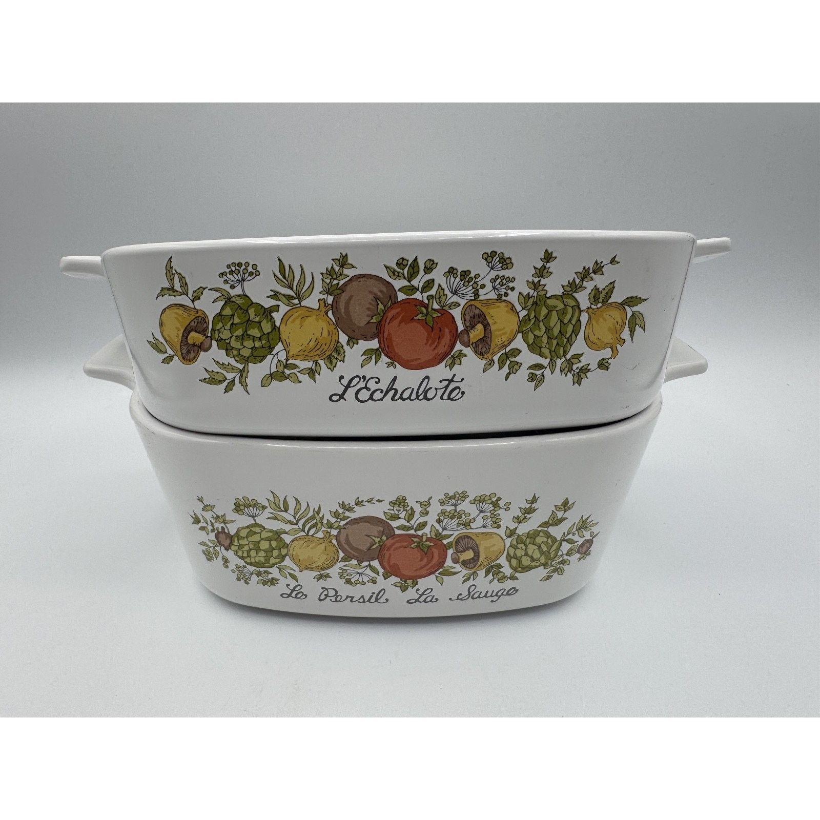Other 2pc Vintage Corning Ware Marjolaine Oven, Microwave Safe Size ONE SIZE - 3 Thumbnail
