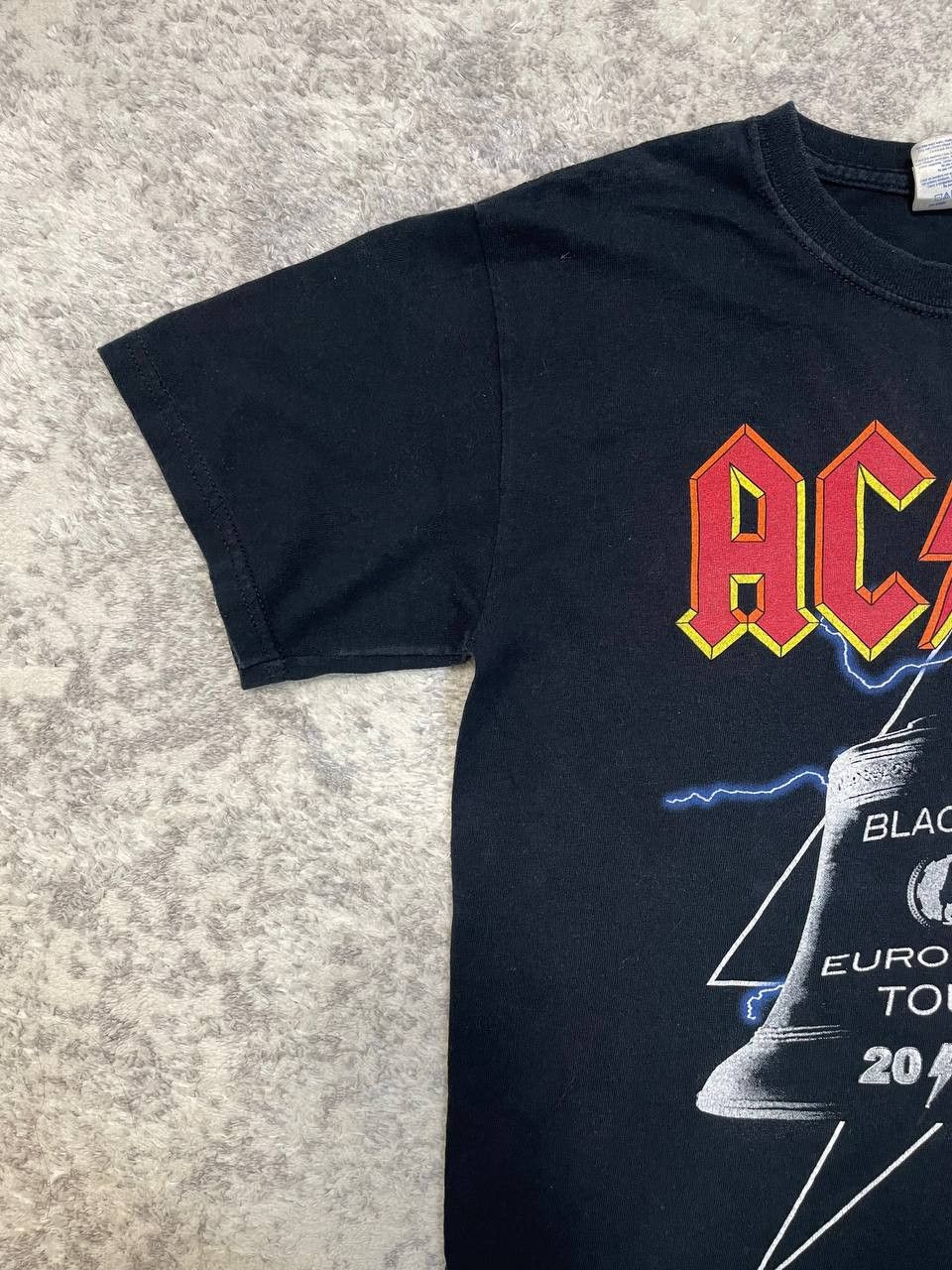 AC/DC Vintage AC/DC 2009 European Tour Black Ice Shirt Concert Size US S / EU 44-46 / 1 - 4 Thumbnail