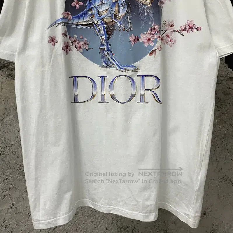 Dior Dior Summer White Cotton Short Sleeve T-shirt . Size US L / EU 52-54 / 3 - 4 Thumbnail