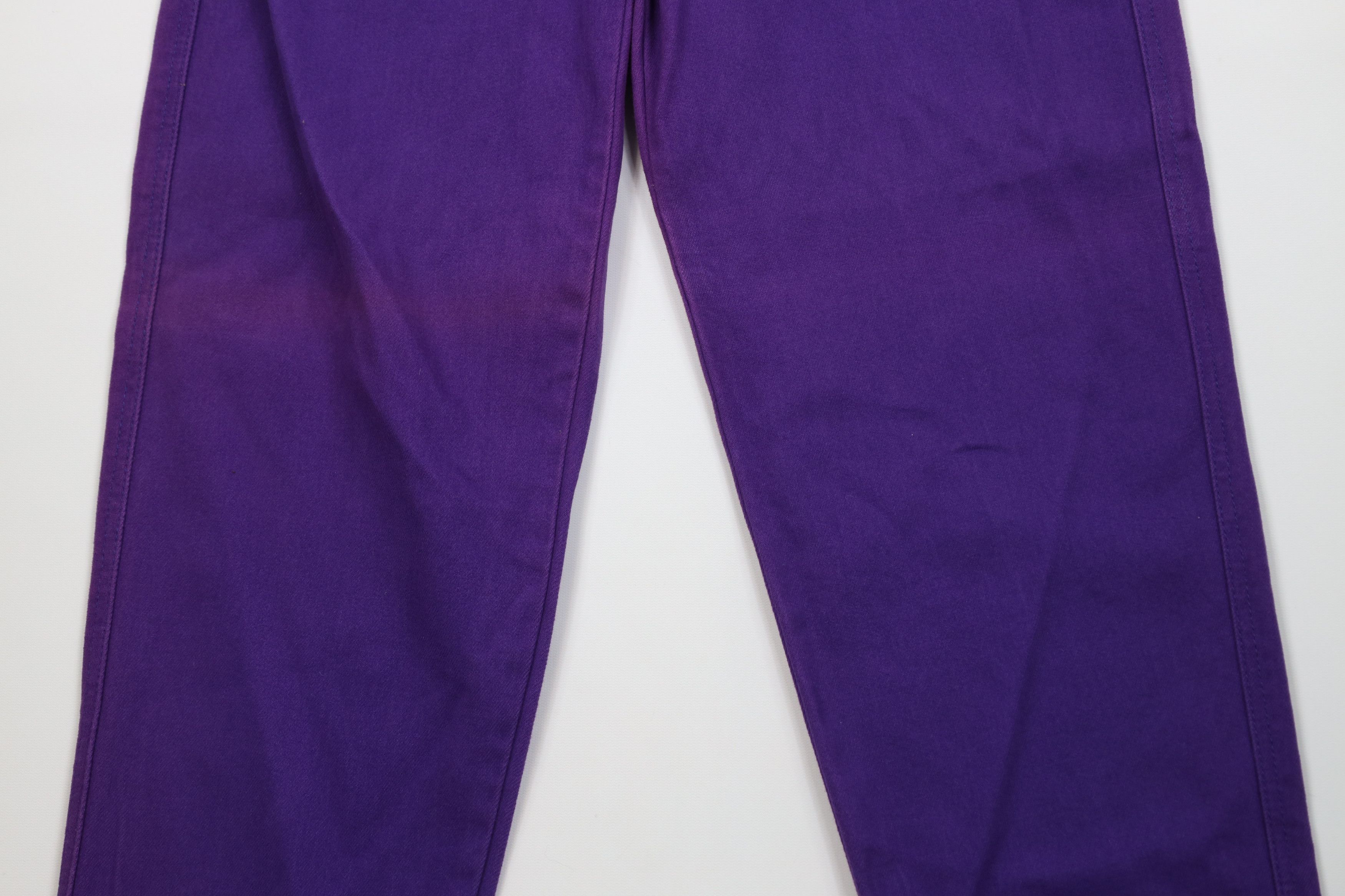 Vintage Deadstock Vintage 90s Streetwear Skateboard Jeans Purple Size US 29 - 3 Thumbnail